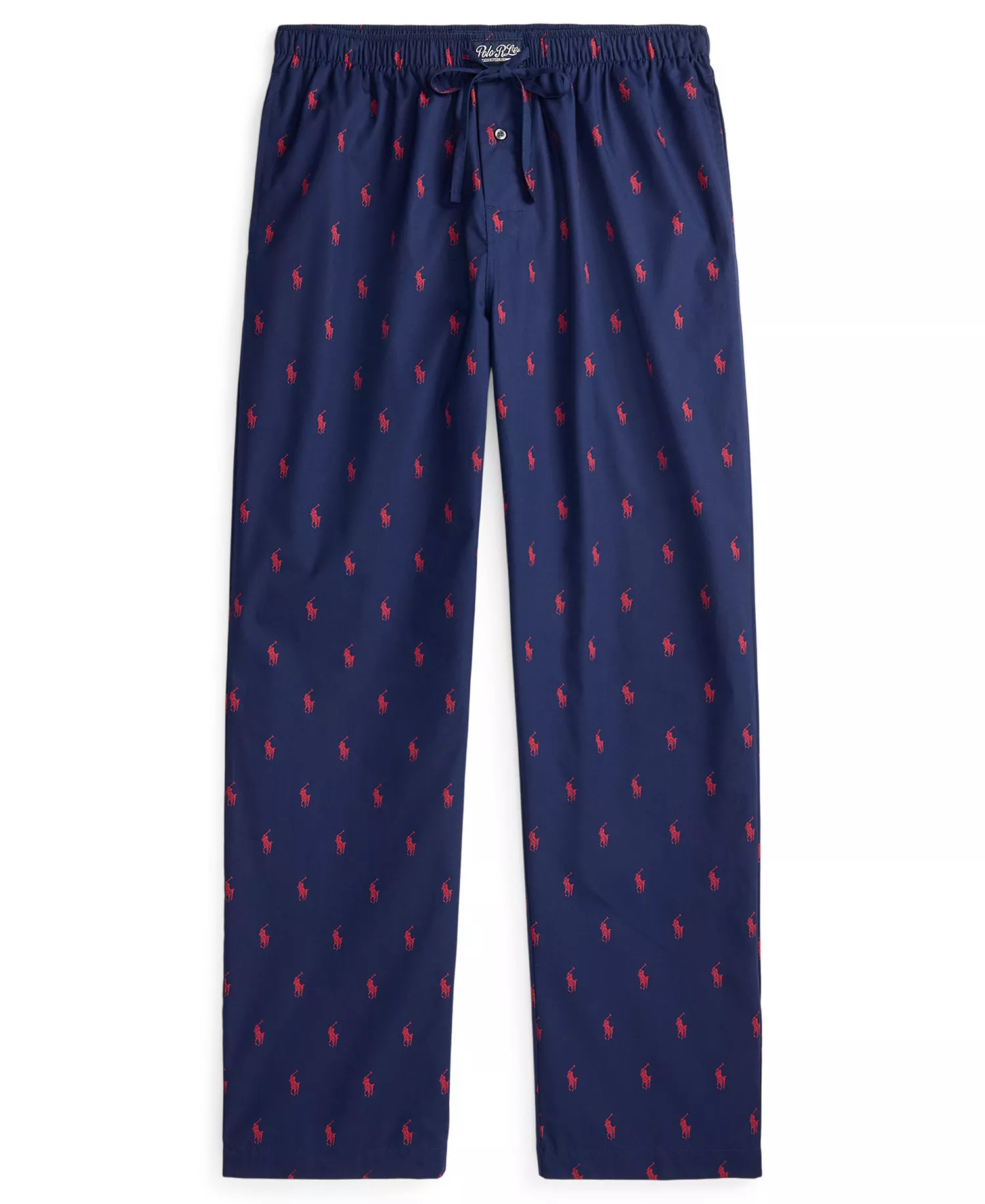 Men's Slim Fit Pajama Pants - Cruise Navy /Red - L