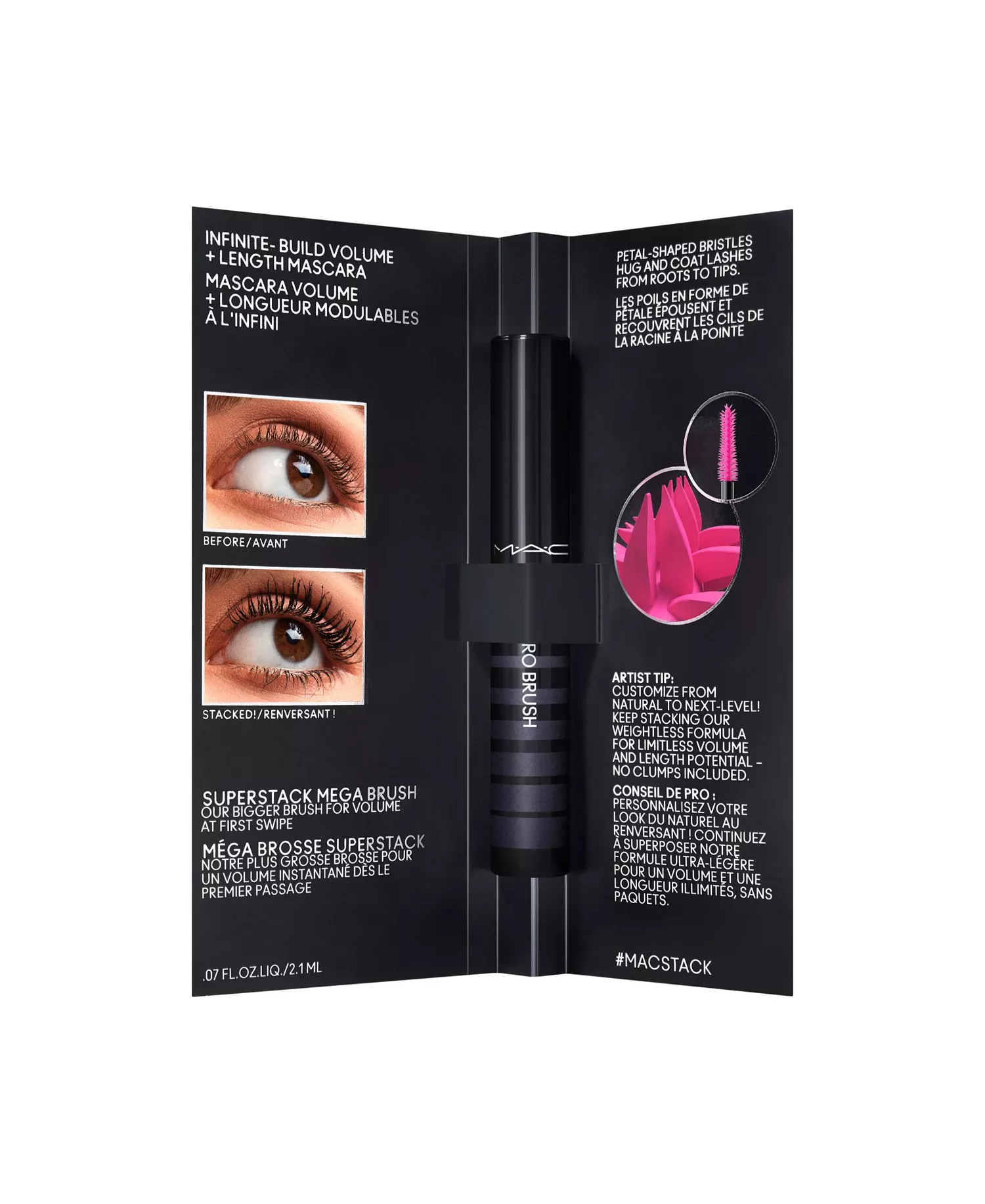 Free MacStack Elevated Deluxe Sample with $70 MAC purchase - MacStack Mega Mascara - No Size