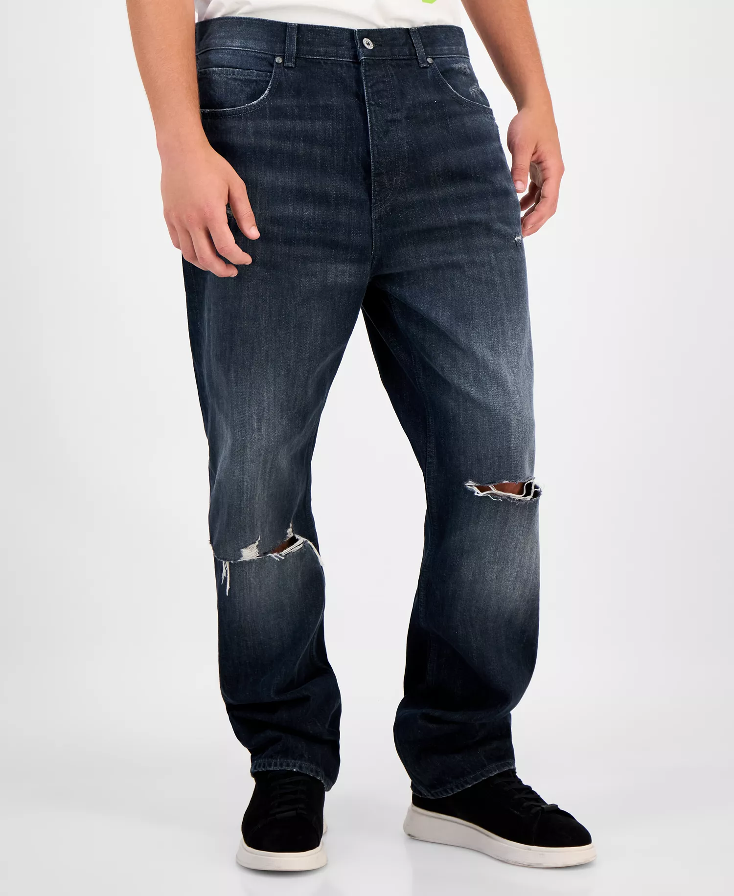 Men's Nate Cotton Jeans - Dark Blue - 30x32