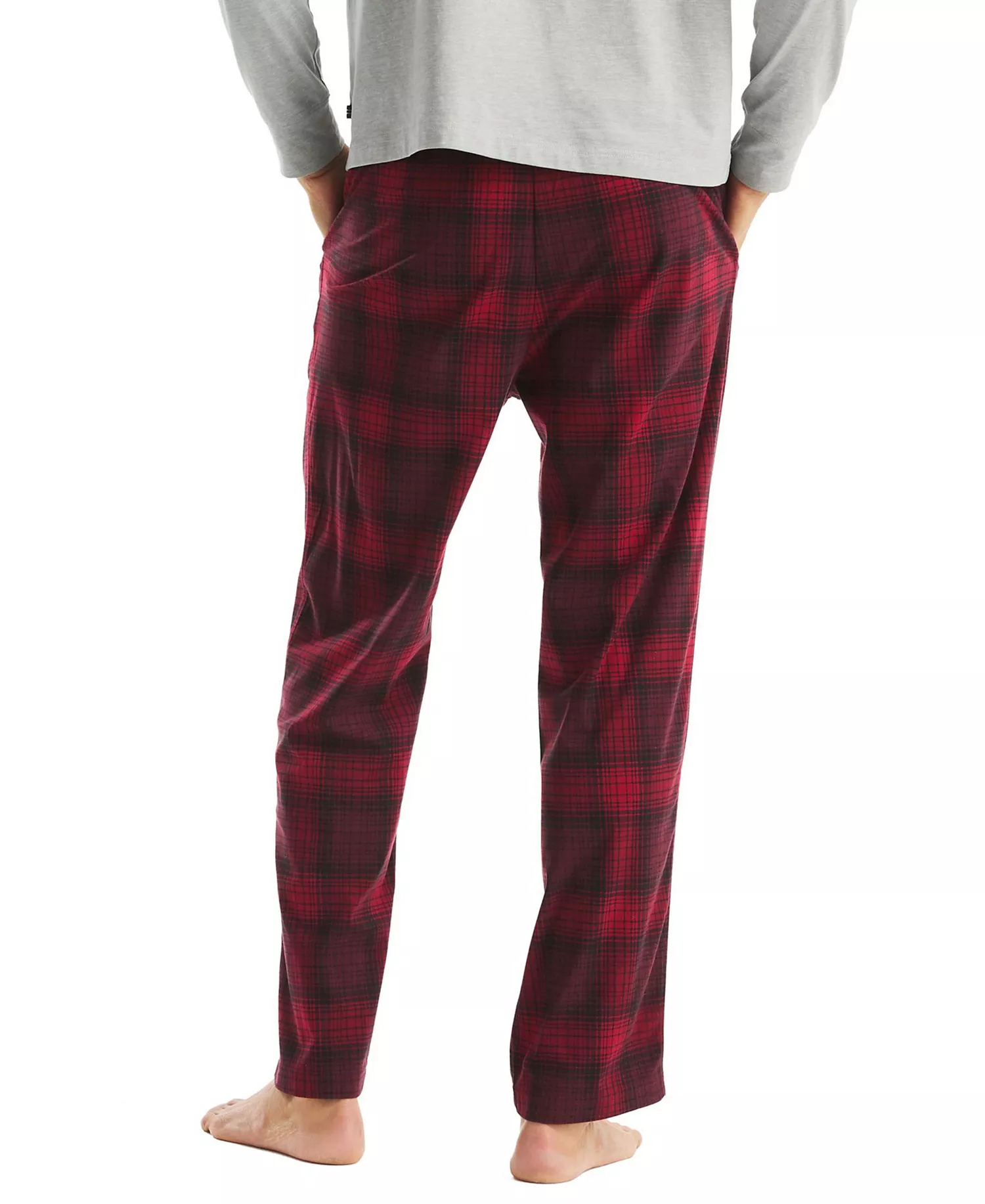 Men's Plaid Classic Fit Pajama Pants - Rio Red - L