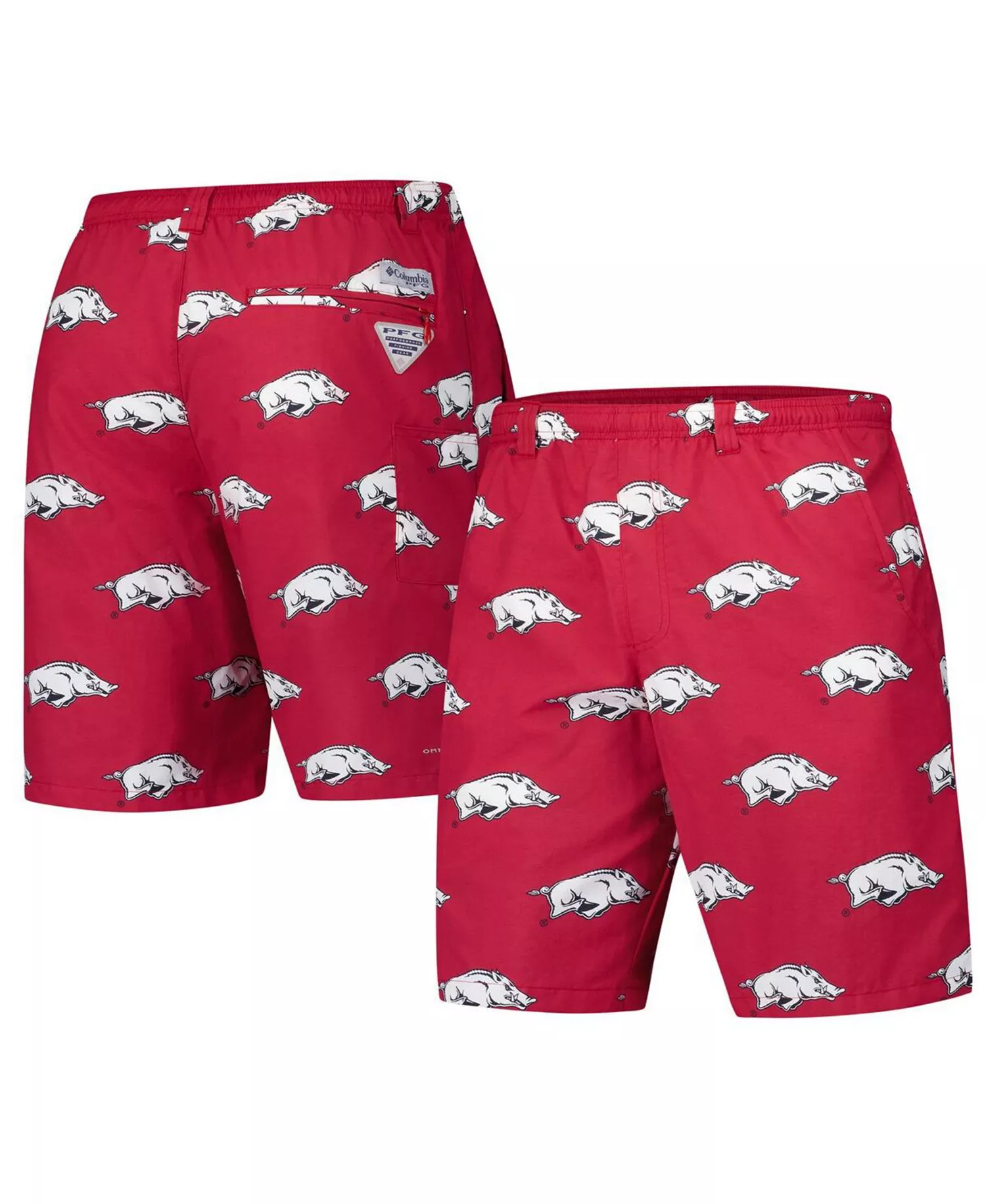 Men's Cardinal Arkansas Razorbacks PFG Backcast III Omni-Shade Shorts - Cardinal - L