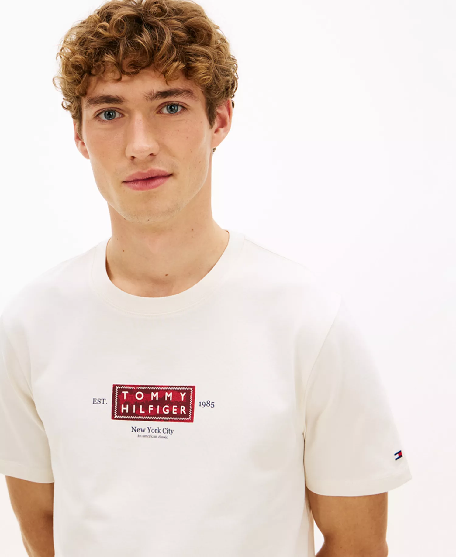 Men's Heritage Label Crewneck T-Shirt - Ivory Petal - L