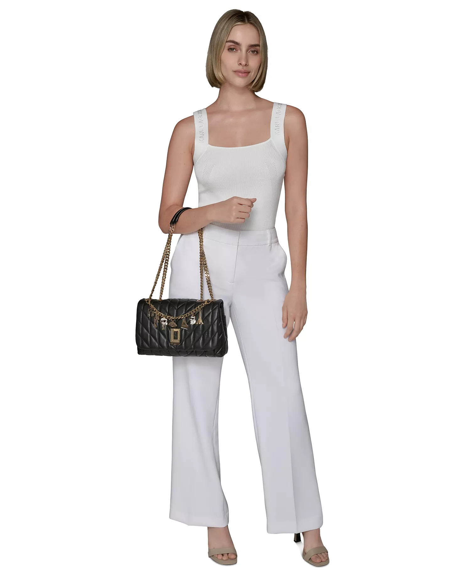 Lafayette Medium Shoulder Bag - Black/Gold - NO SIZE