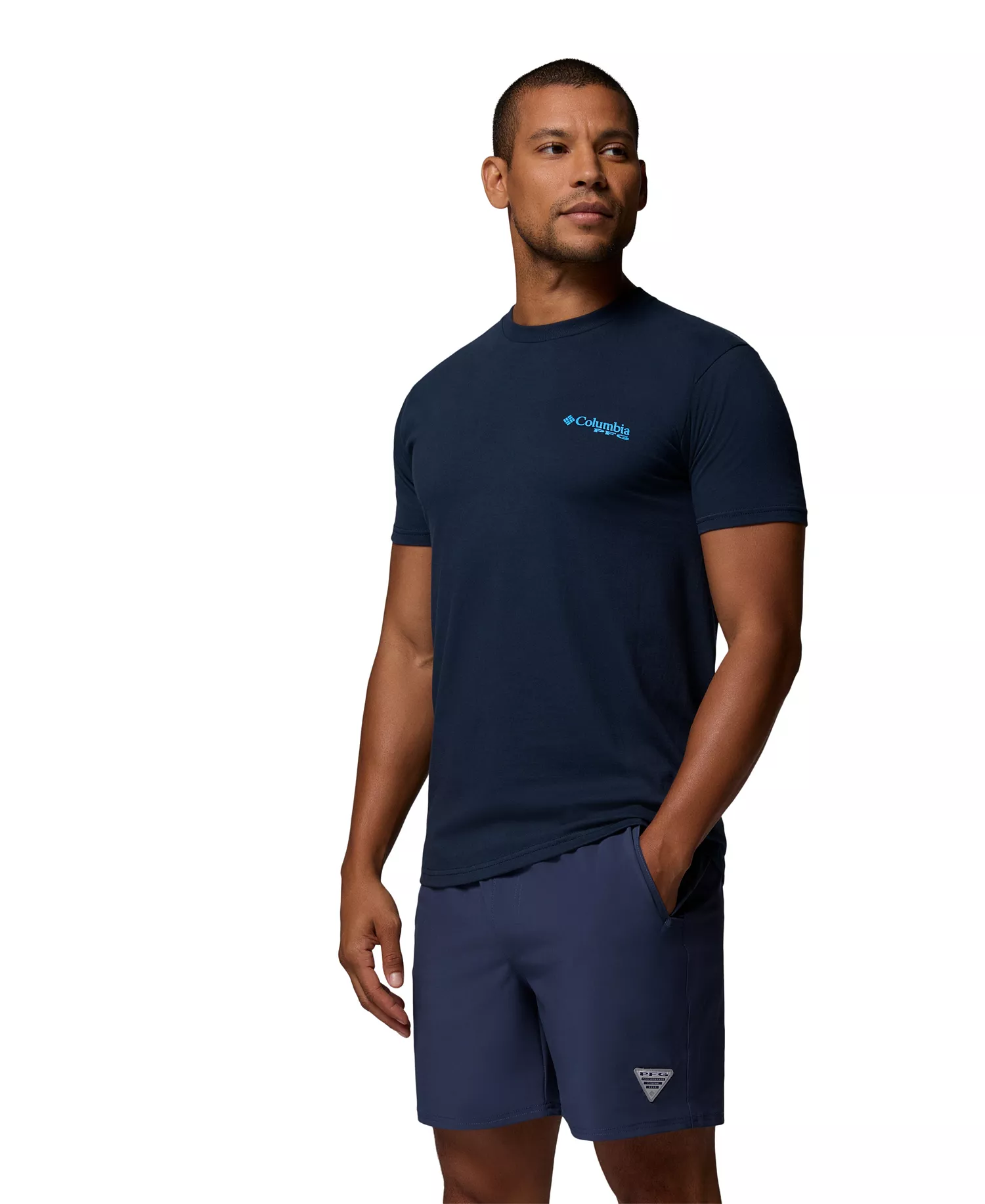 Men's Free Graphic T-Shirt - Columbia navy - L