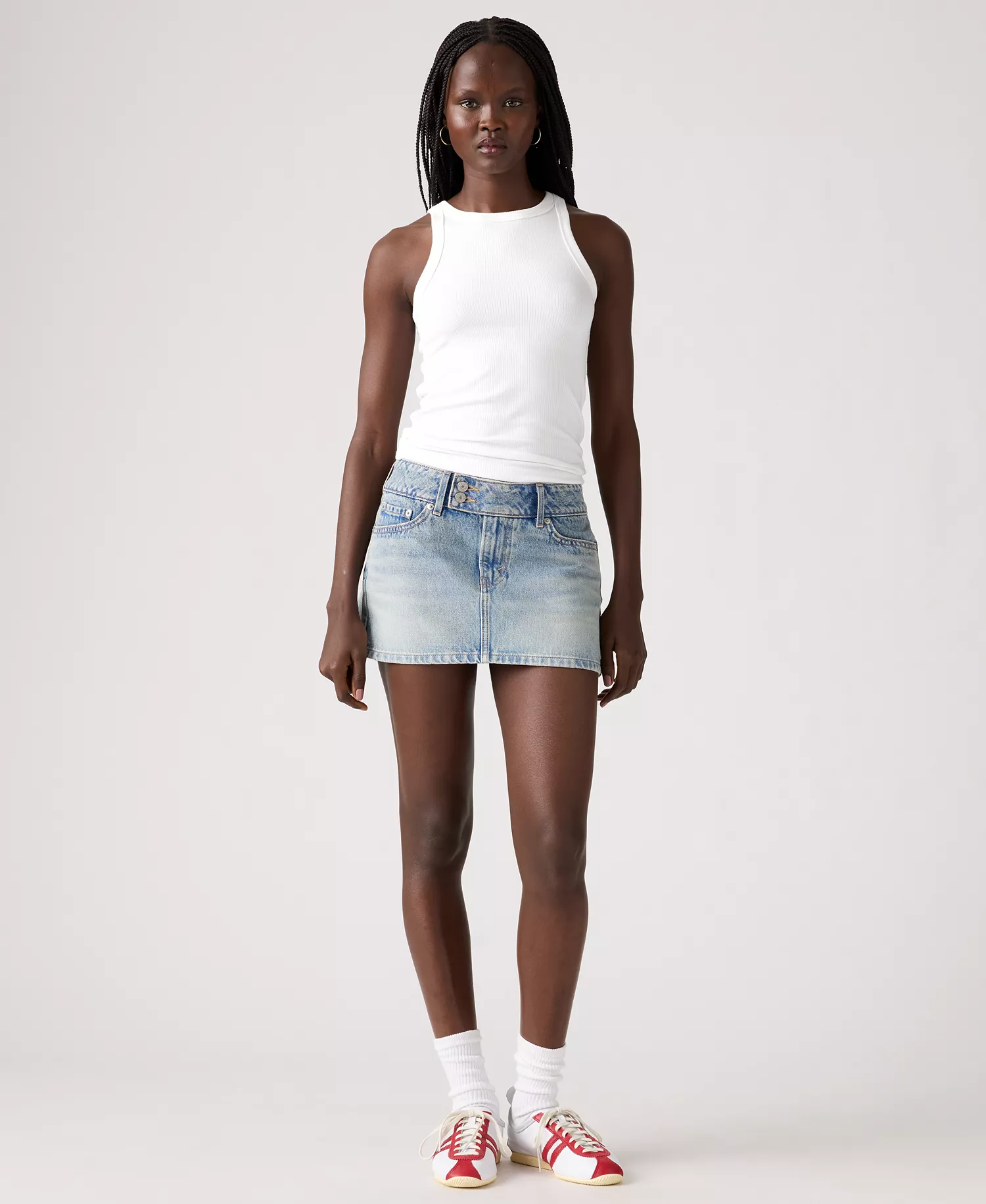 Women's Slim-Fit Superlow Mini Skirt - Roll It Up Clean Skt - 24