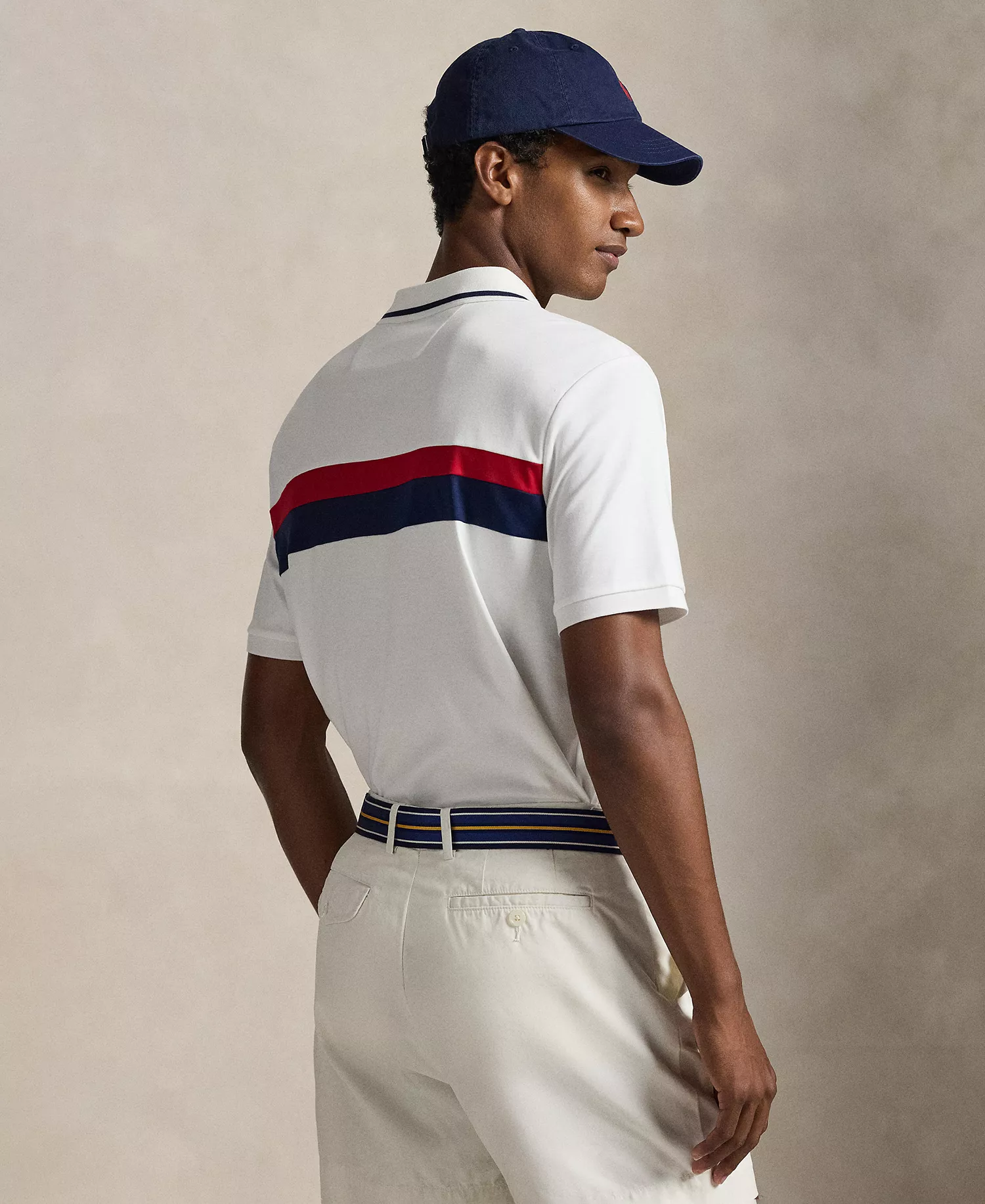 Men's Classic-Fit Embroidered Logo Polo Shirt - White - 2XL