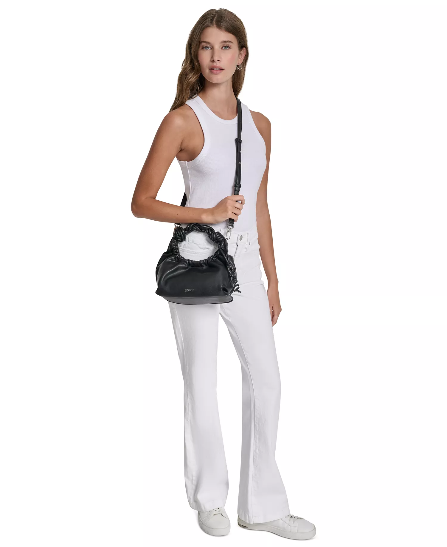 Pia Small Crossbody Bag - Black/Silver - No Size