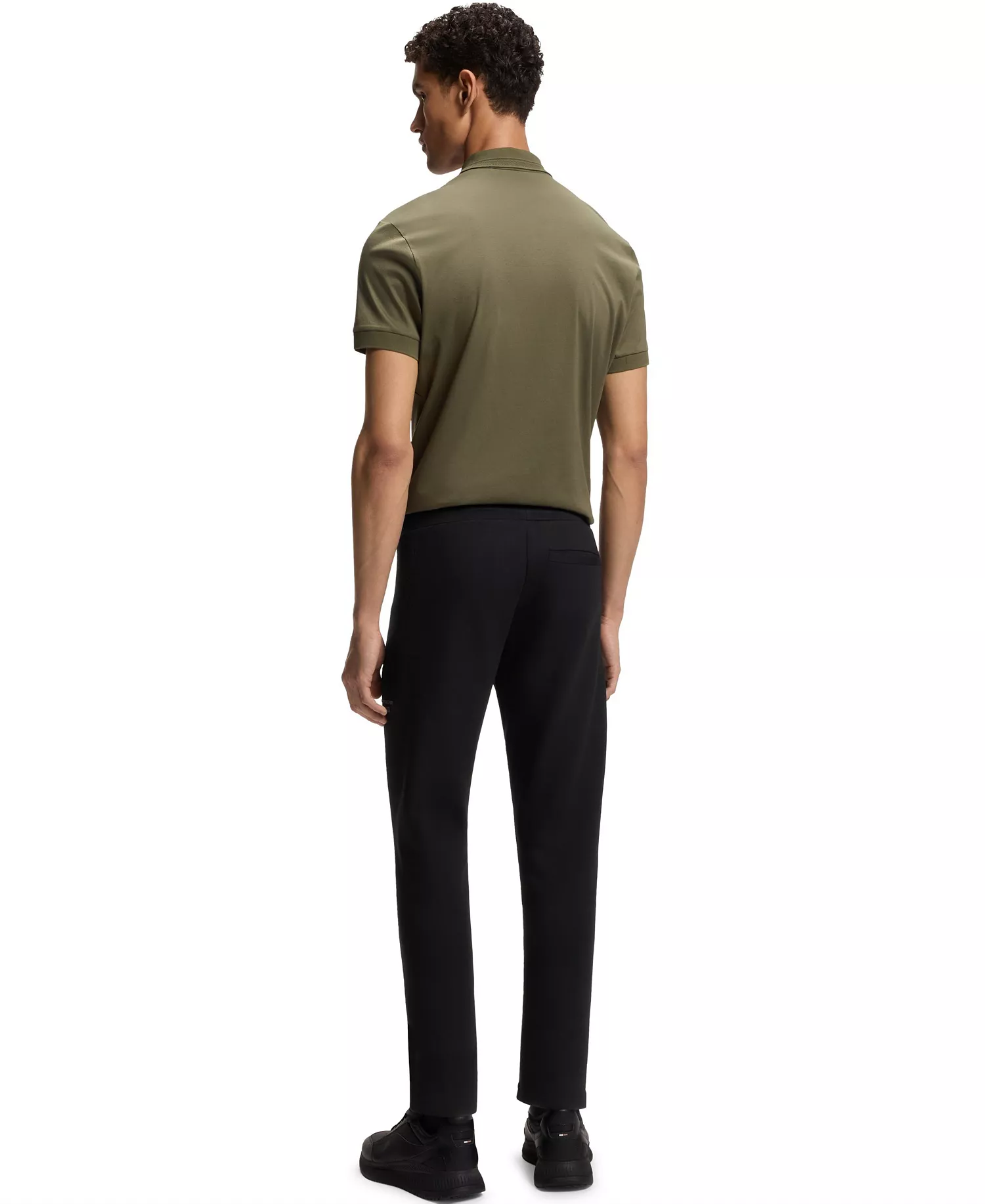 BOSS x Porsche Men's Reflective Branding Tracksuit Pants - Black - 2XL