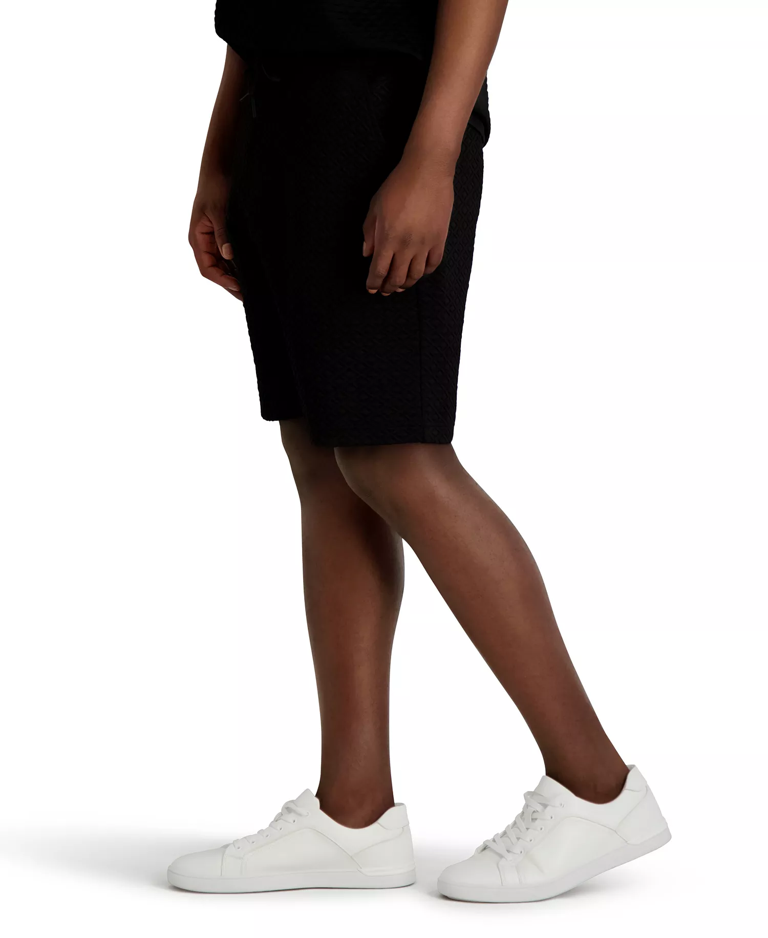 Men's Triangle Jacquard Textured Shorts - Black - 2XL