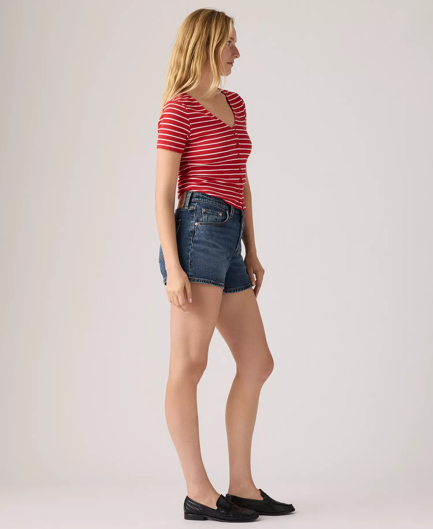 Women's 501 Curve Denim Shorts - Beleive Not - 24