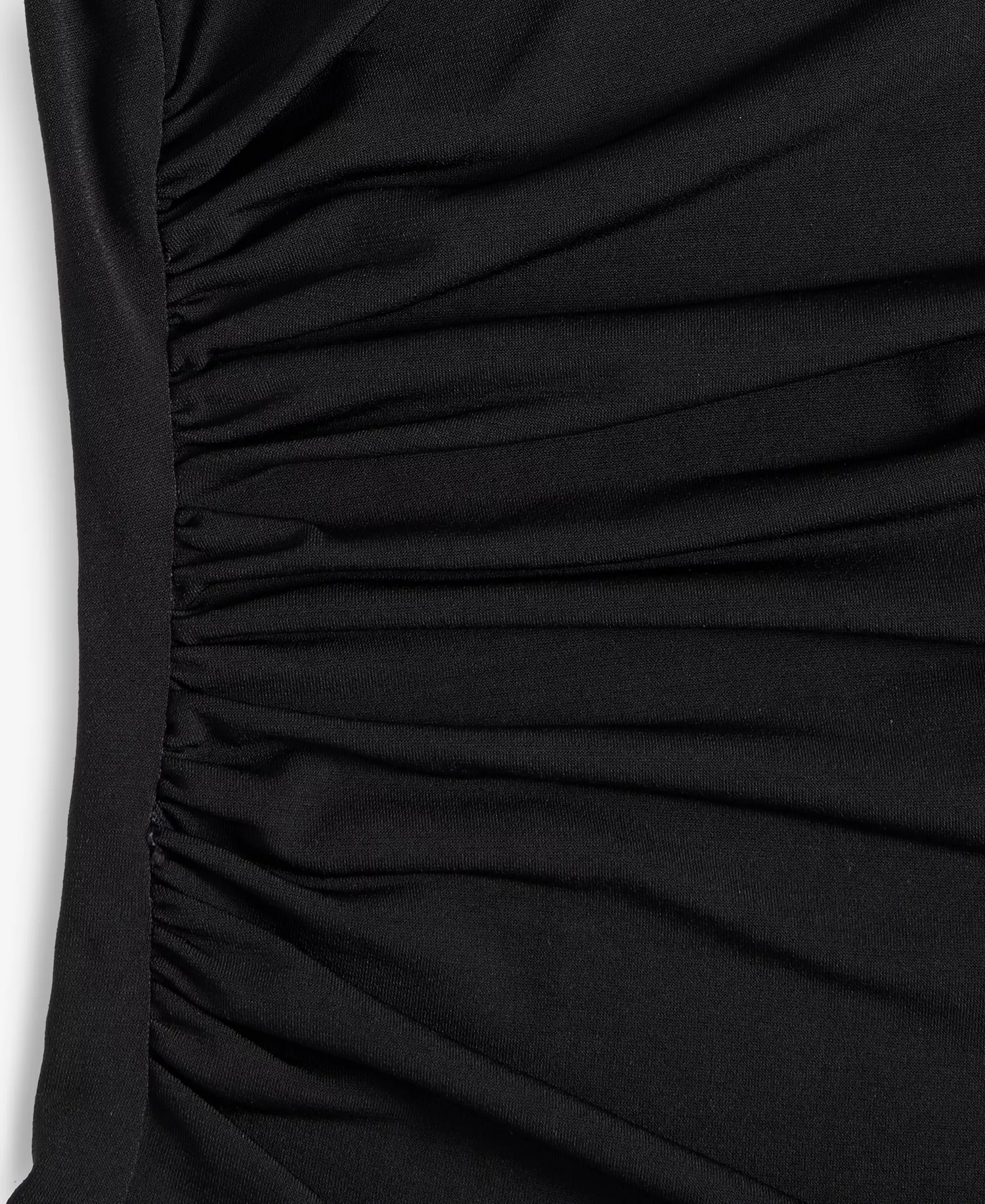 Women's Asymmetrical-Neck Long-Sleeve Top, Macy's Exclusive - Deep Black - XL - Regular