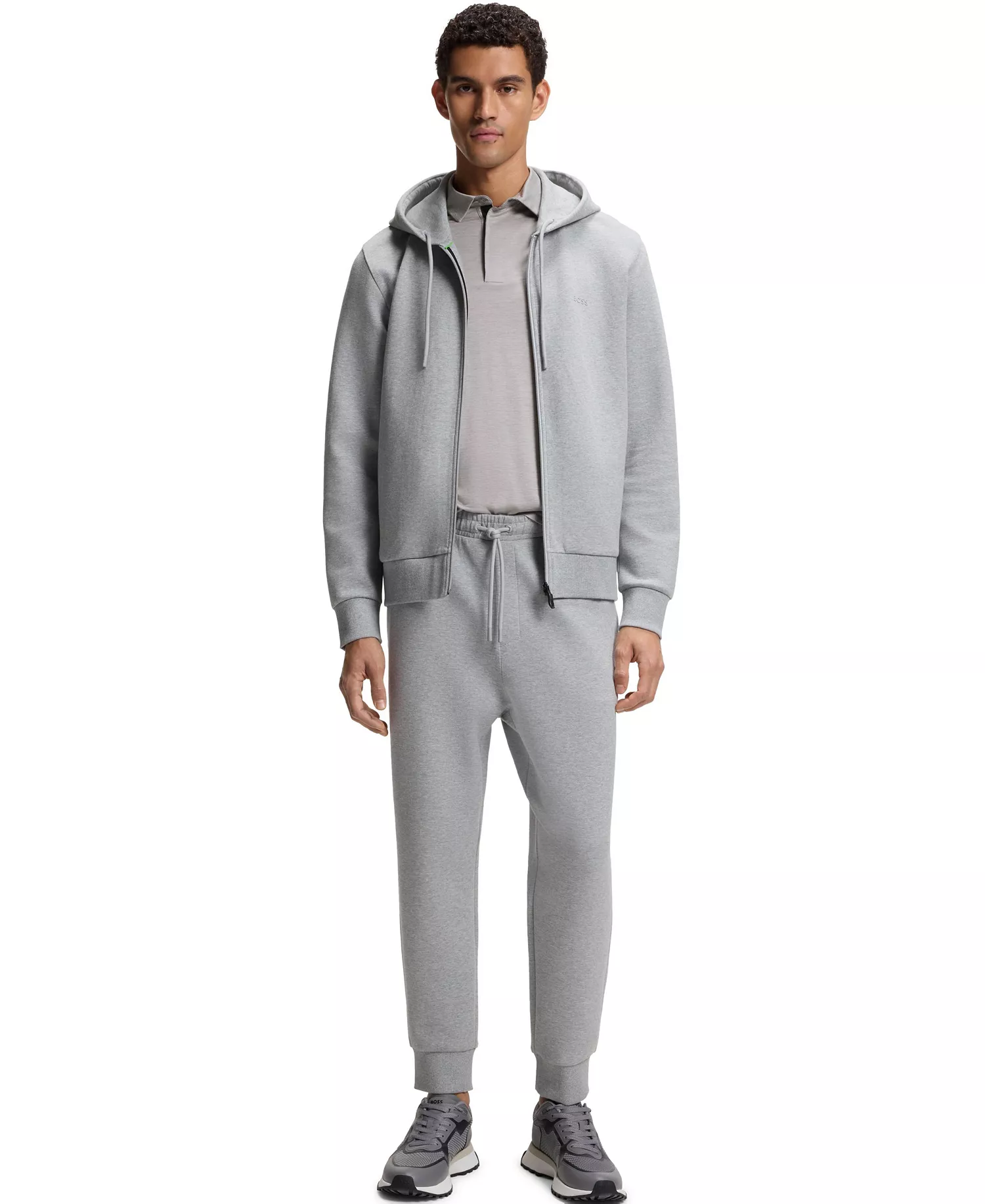 Men's Performance Active Slim-Fit Polo Shirt - Open Gray - L