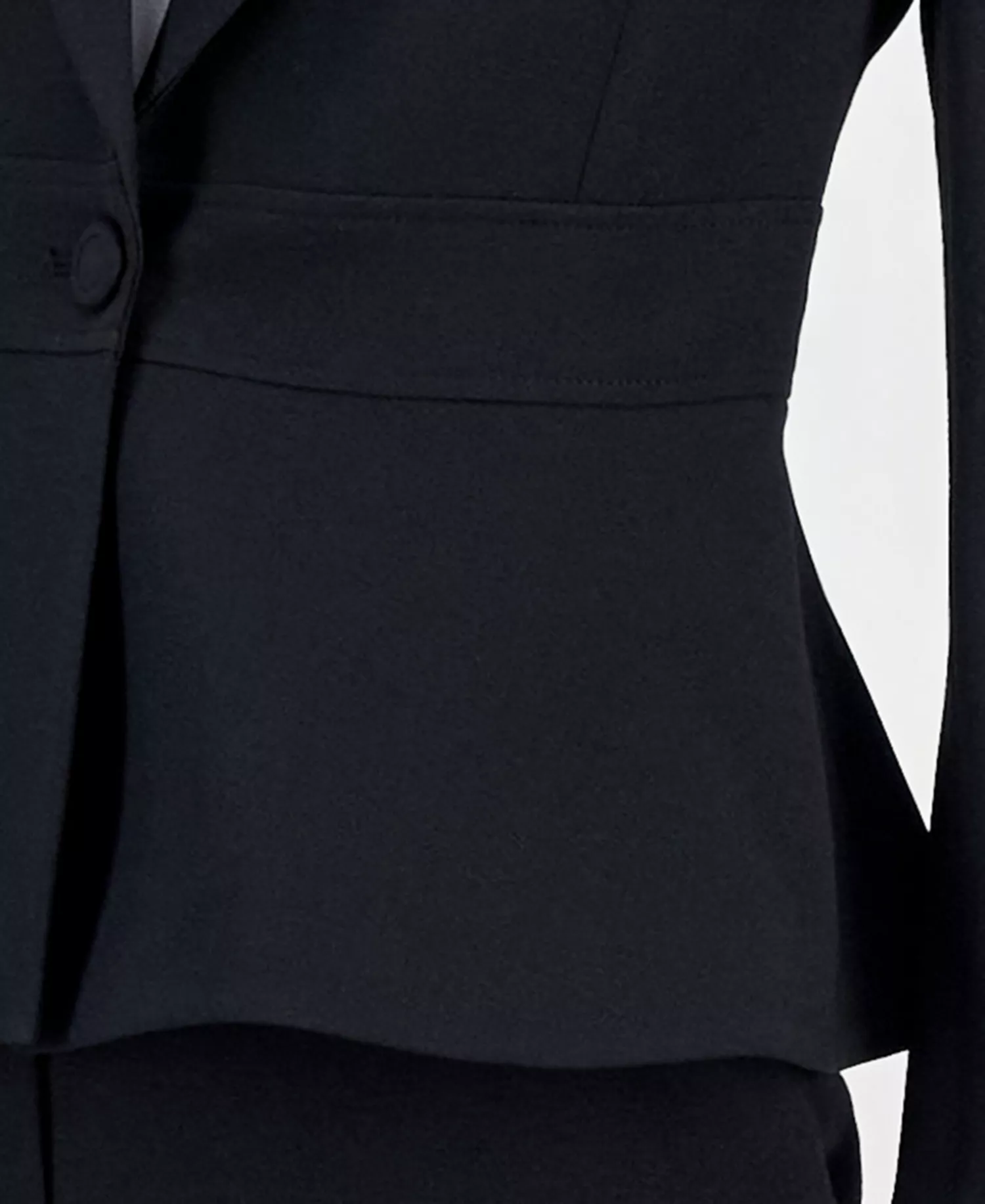 Belted Wrap Pant Suit Set - Black - 10