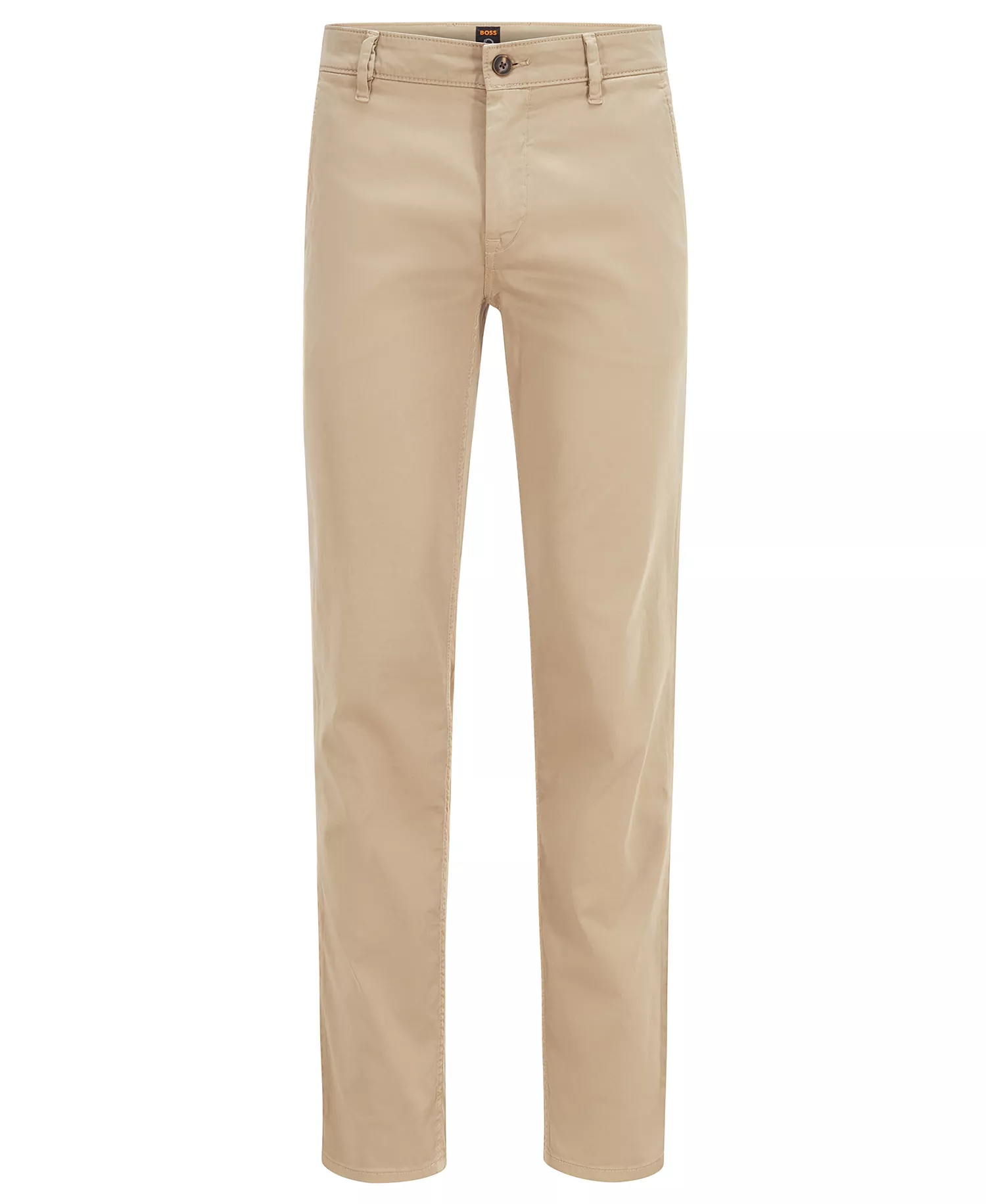 BOSS Men's Slim-Fit Trousers - Light, Pastel Brown - 36x34