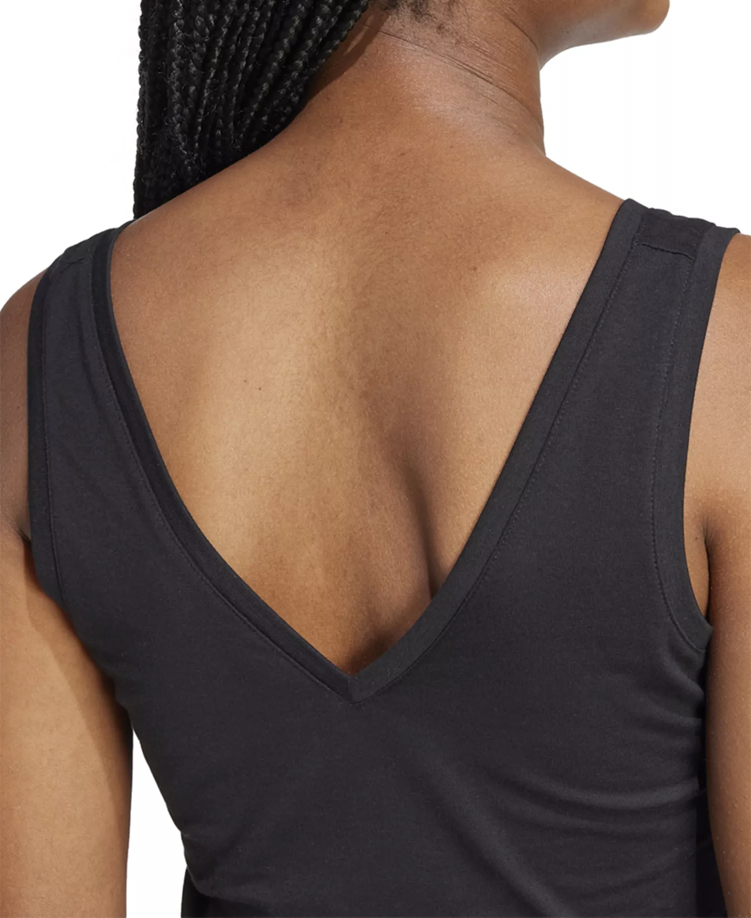 Women's Essentials Small Logo Cotton Tank Top - Black/white - 2XL