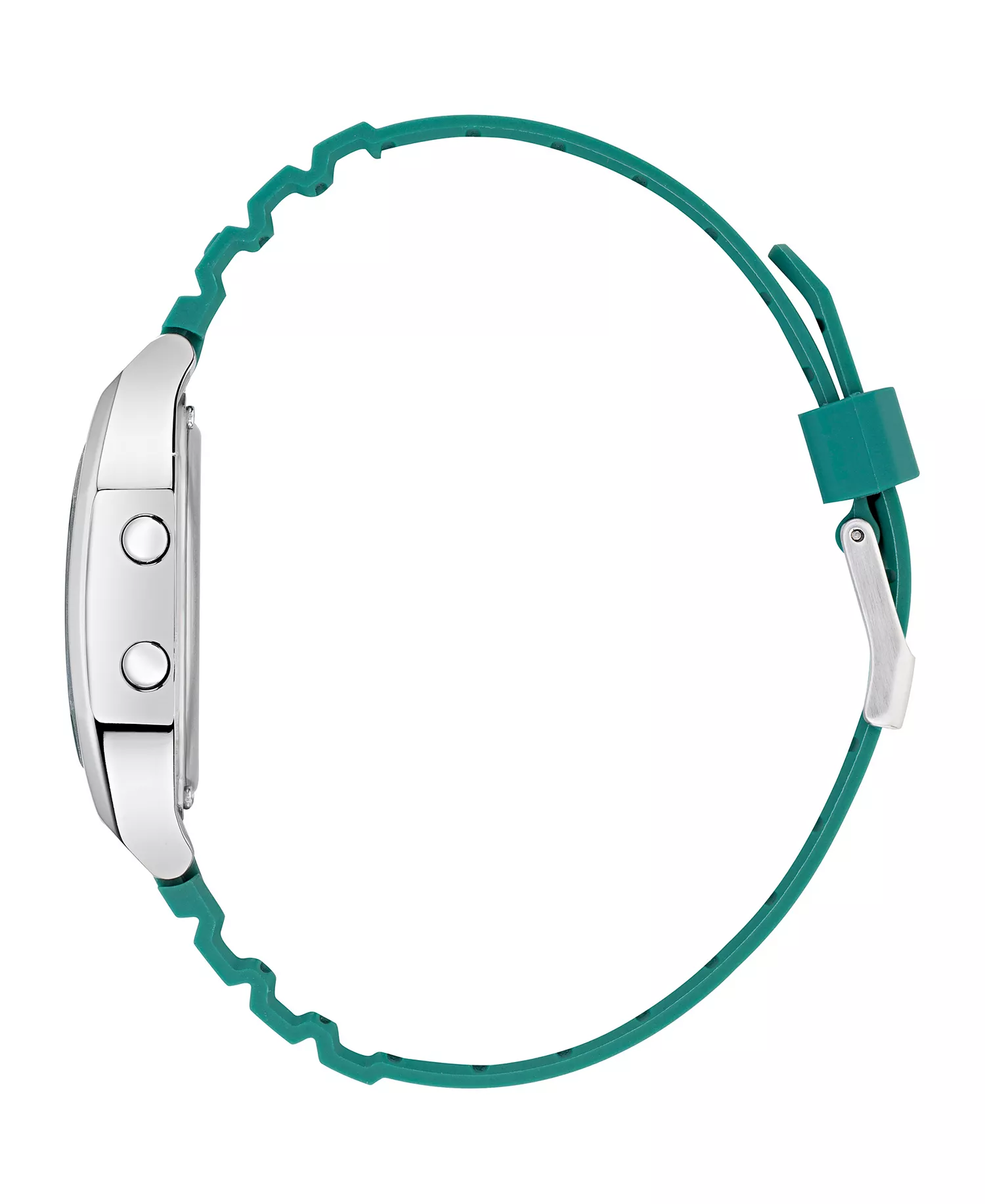 Unisex Digital Two Green Resin Strap Watch 36mm