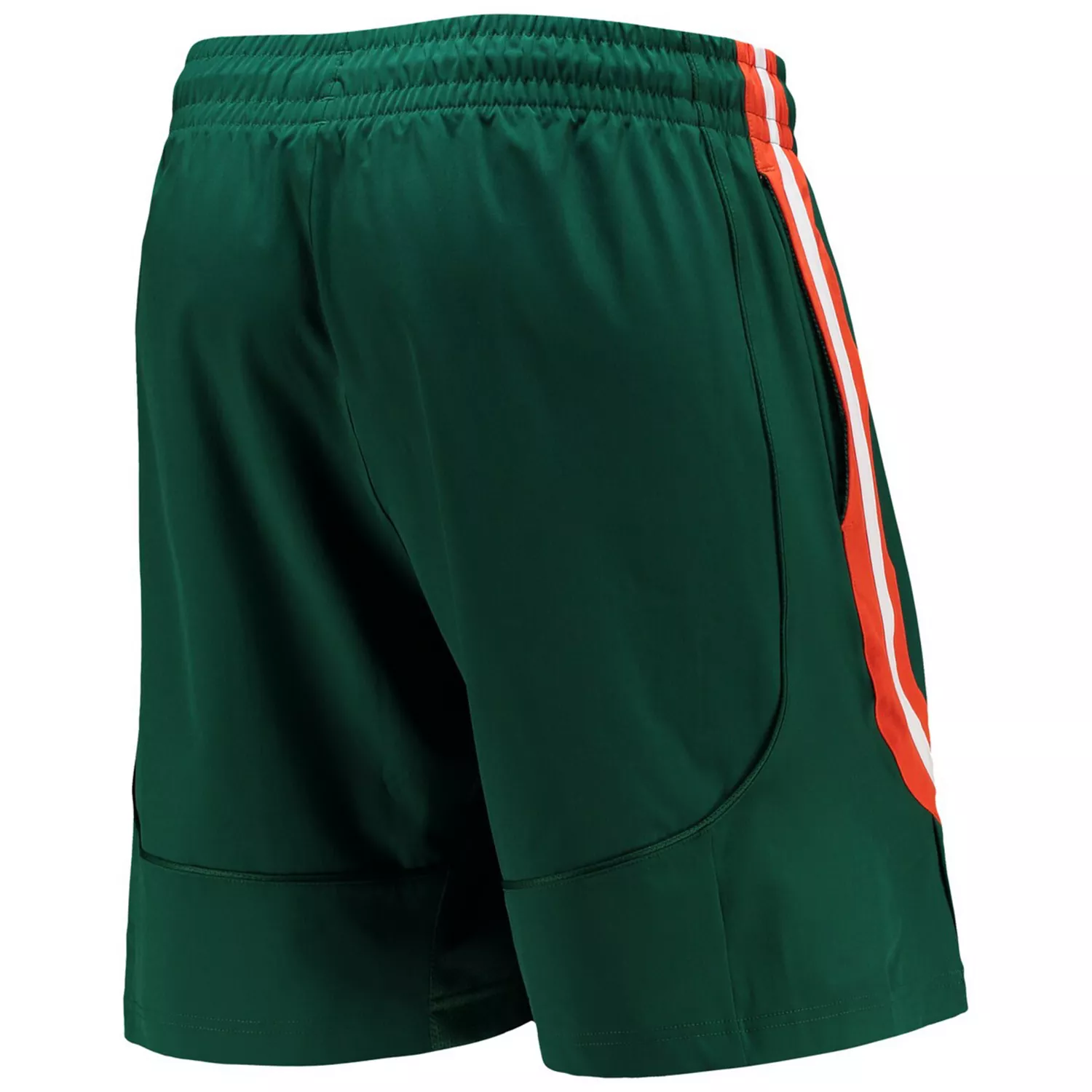 Men's Green Miami Hurricanes Swingman Basketball AEROREADY Shorts - Green - M