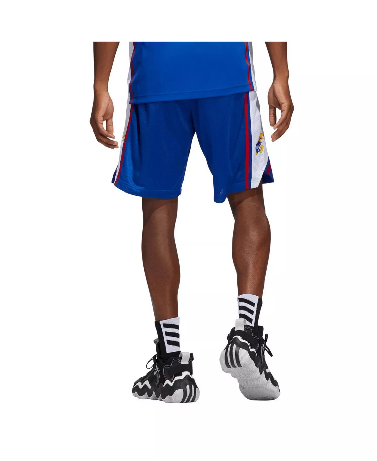 Men's Royal Kansas Jayhawks Swingman AEROREADY Basketball Shorts - Royal - L