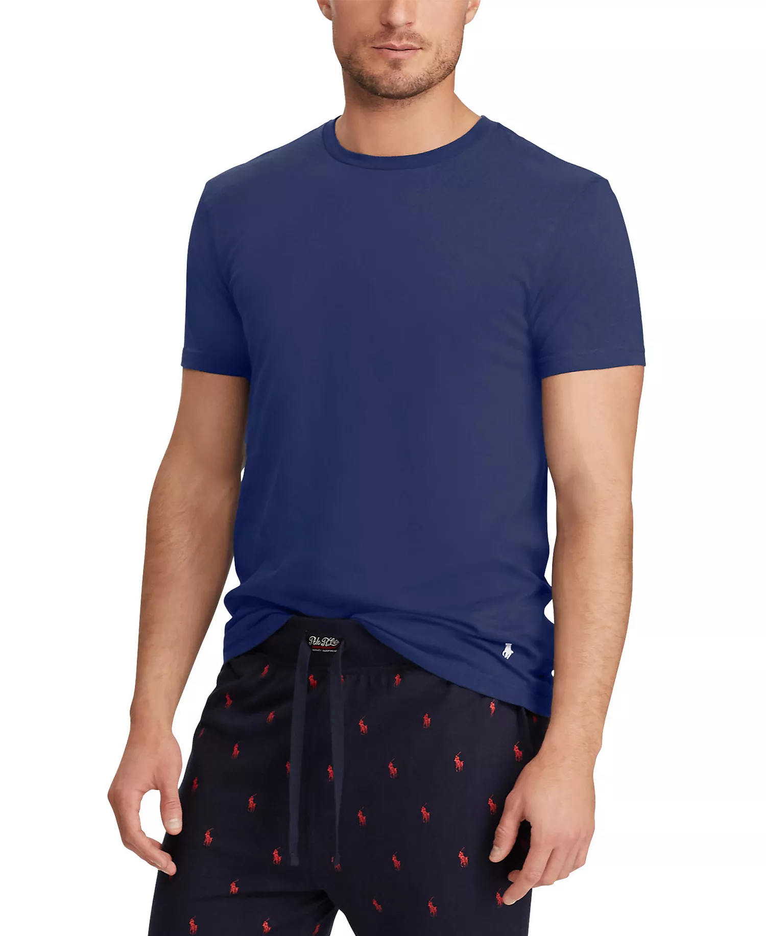 Men's 3-Pack Slim Fit Crewneck Undershirt - Andover / Bali Blue / Cruise Navy - L