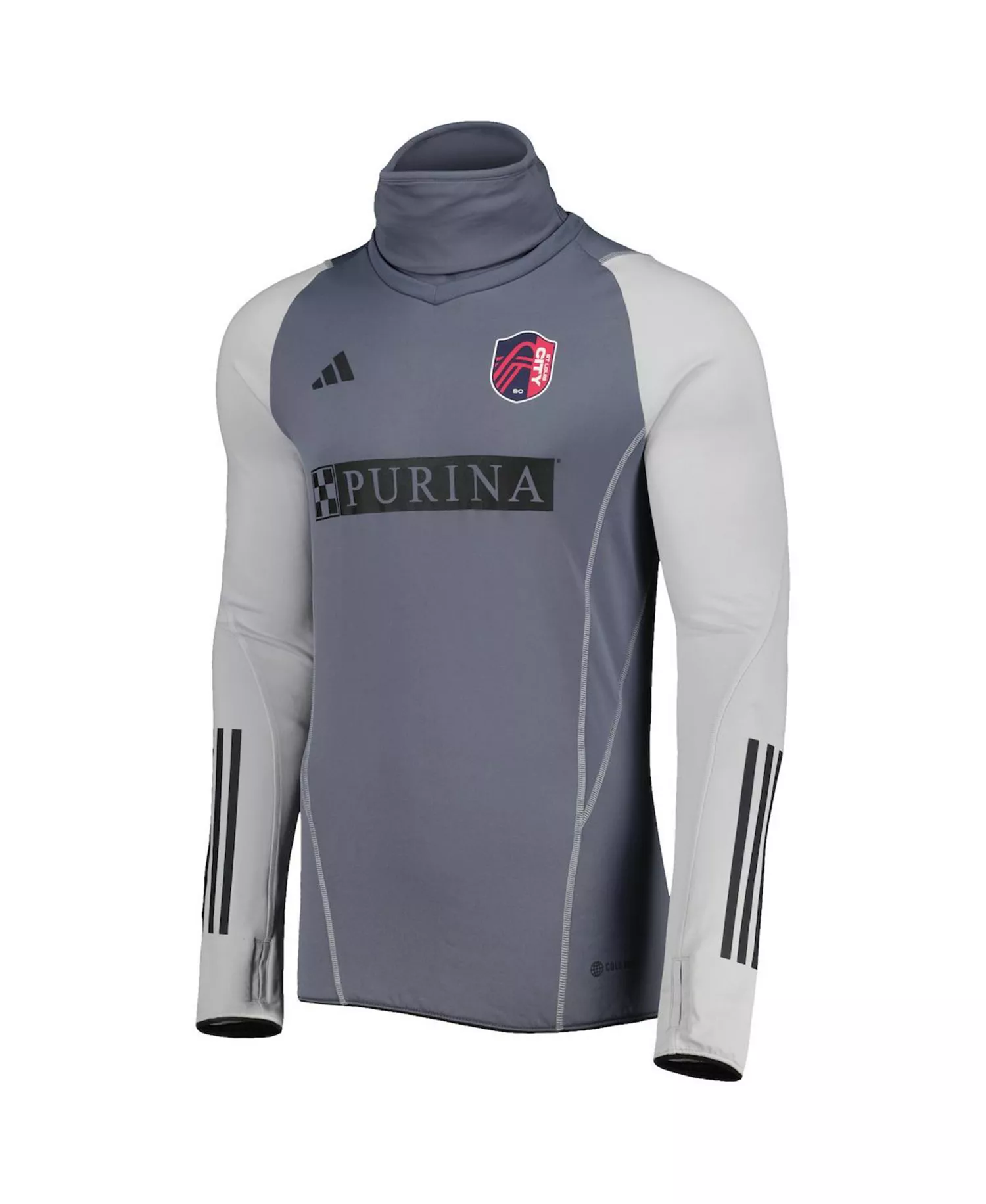 Men's Gray St. Louis City SC Warm Raglan COLD.RDY Top - Gray - L