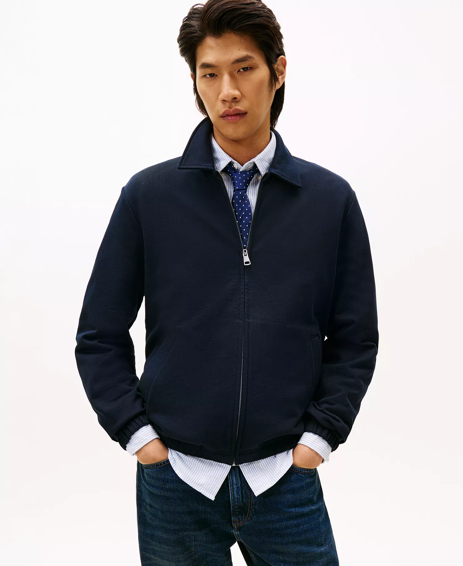 Men's Essential Terry Ivy Jacket - Desert Sky - L