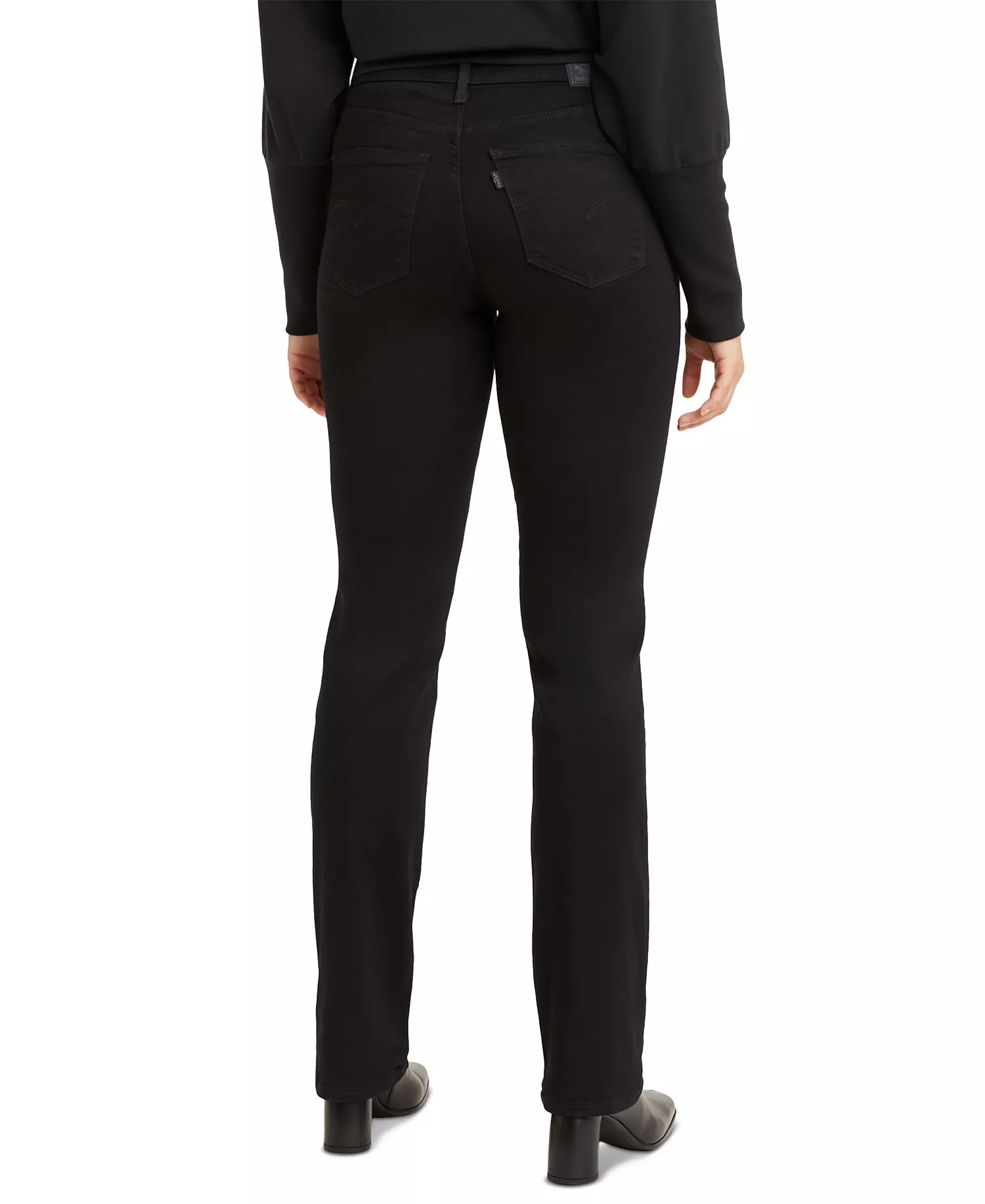 314 Shaping Straight Leg Jeans in Short Length - Soft Black - 26S