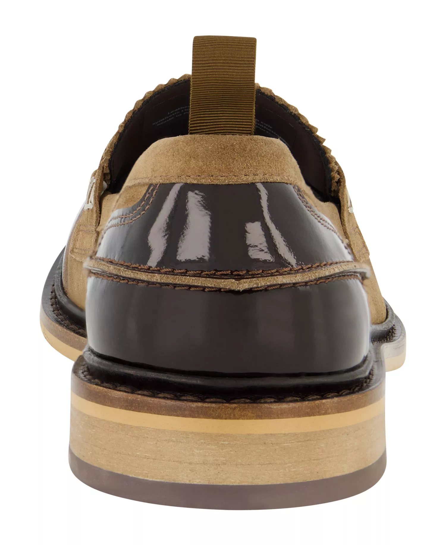 Men's White Label Suede Penny Loafers - Black - 10