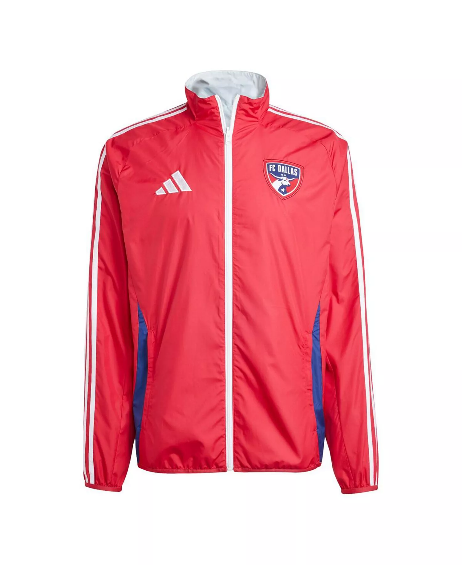 Men's Red/Light Blue FC Dallas 2025 Anthem Reversible Full-Zip Jacket - Red, Light Blue - L
