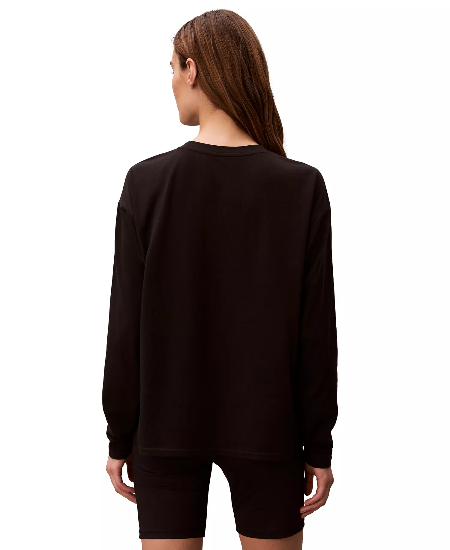 Women's Classic-Fit Long-Sleeve T-Shirt - Black - 2XL