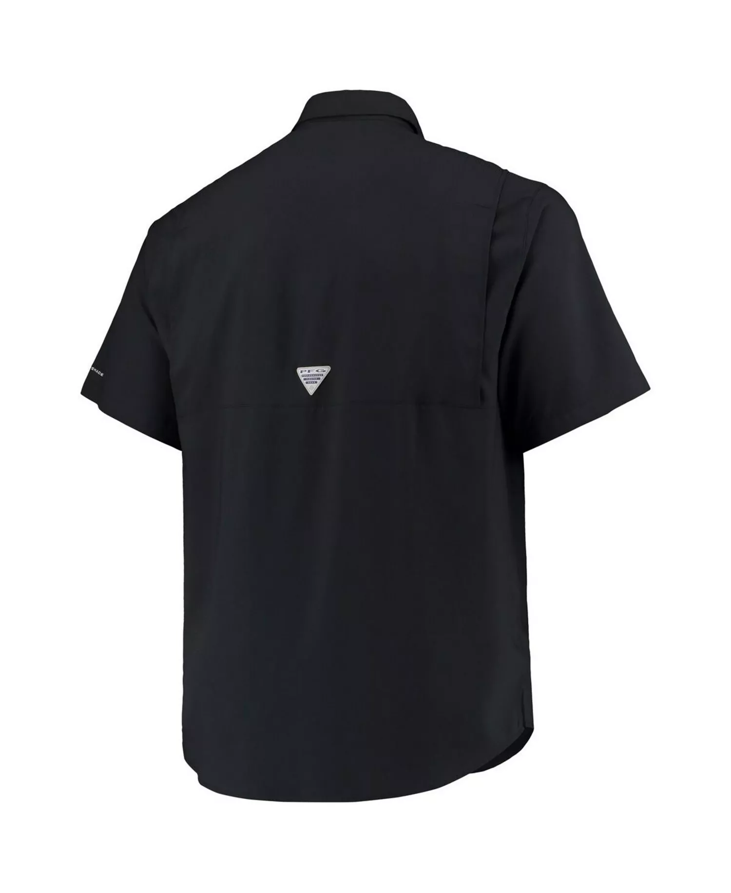 Men's Black Ohio State Buckeyes Big and Tall Tamiami Omni-Shade Button-Down Shirt - Black - 4XT