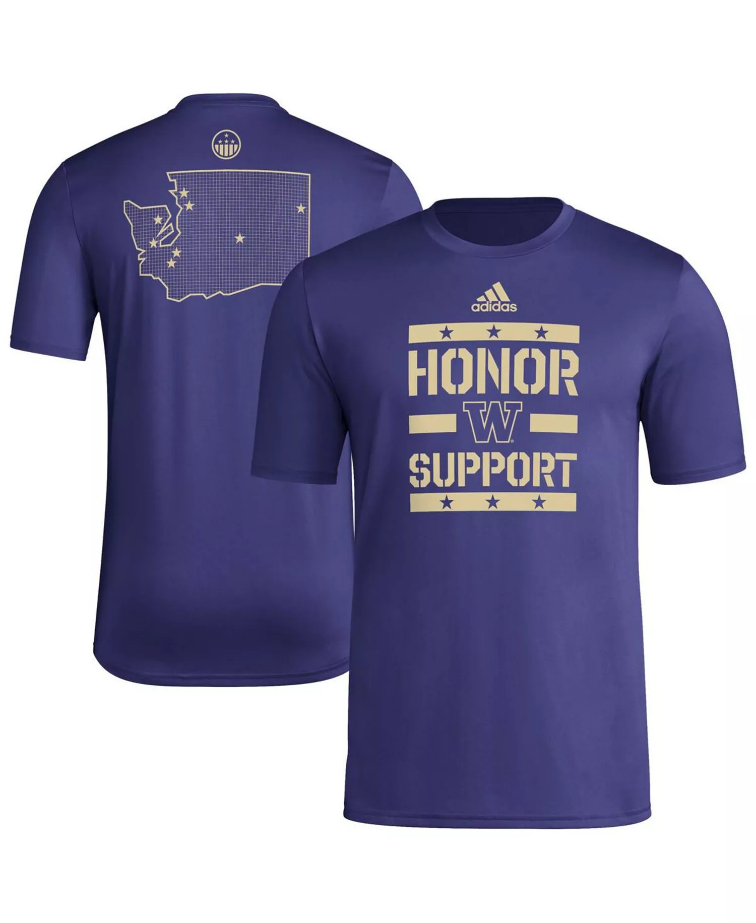 Men's Purple Washington Huskies Honor Support Pre-Game T-Shirt - Purple - 2XL