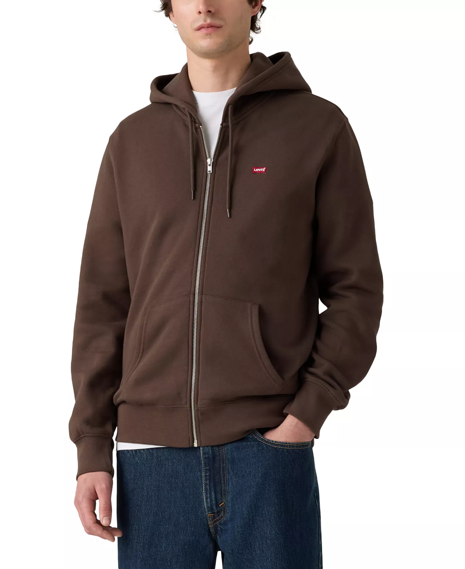Men's Non-Graphic Zip-Up Standard Fit Hoodie - Bracken - 2XL