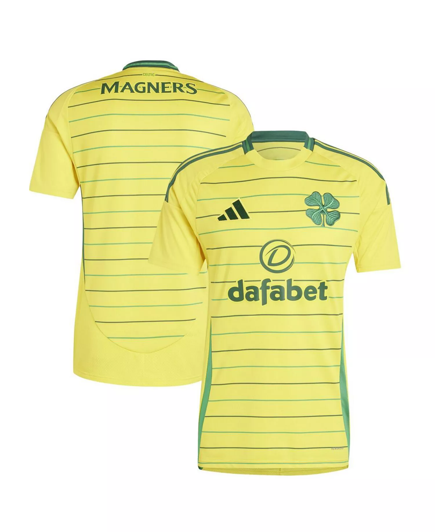 Men's Yellow Celtic 2024/25 Away Replica Jersey - Yellow - L