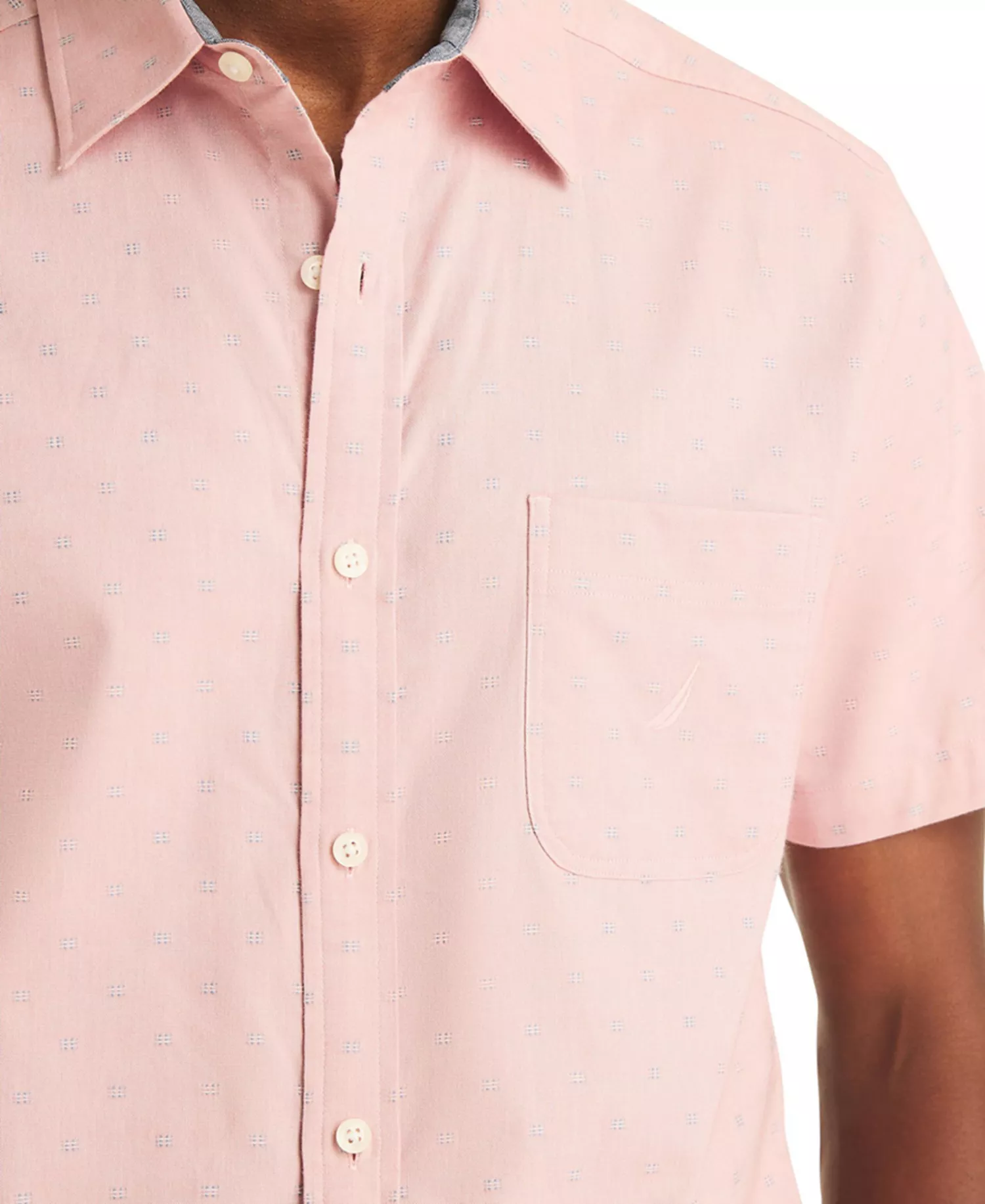 Men's Printed Short-Sleeve Shirt - Apricot Berry - 2XL