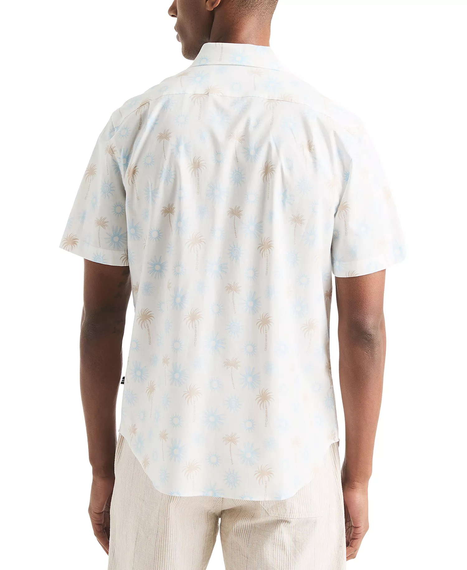 Men's Classic-Fit Tropical-Print Shirt - Sail White - 2XL