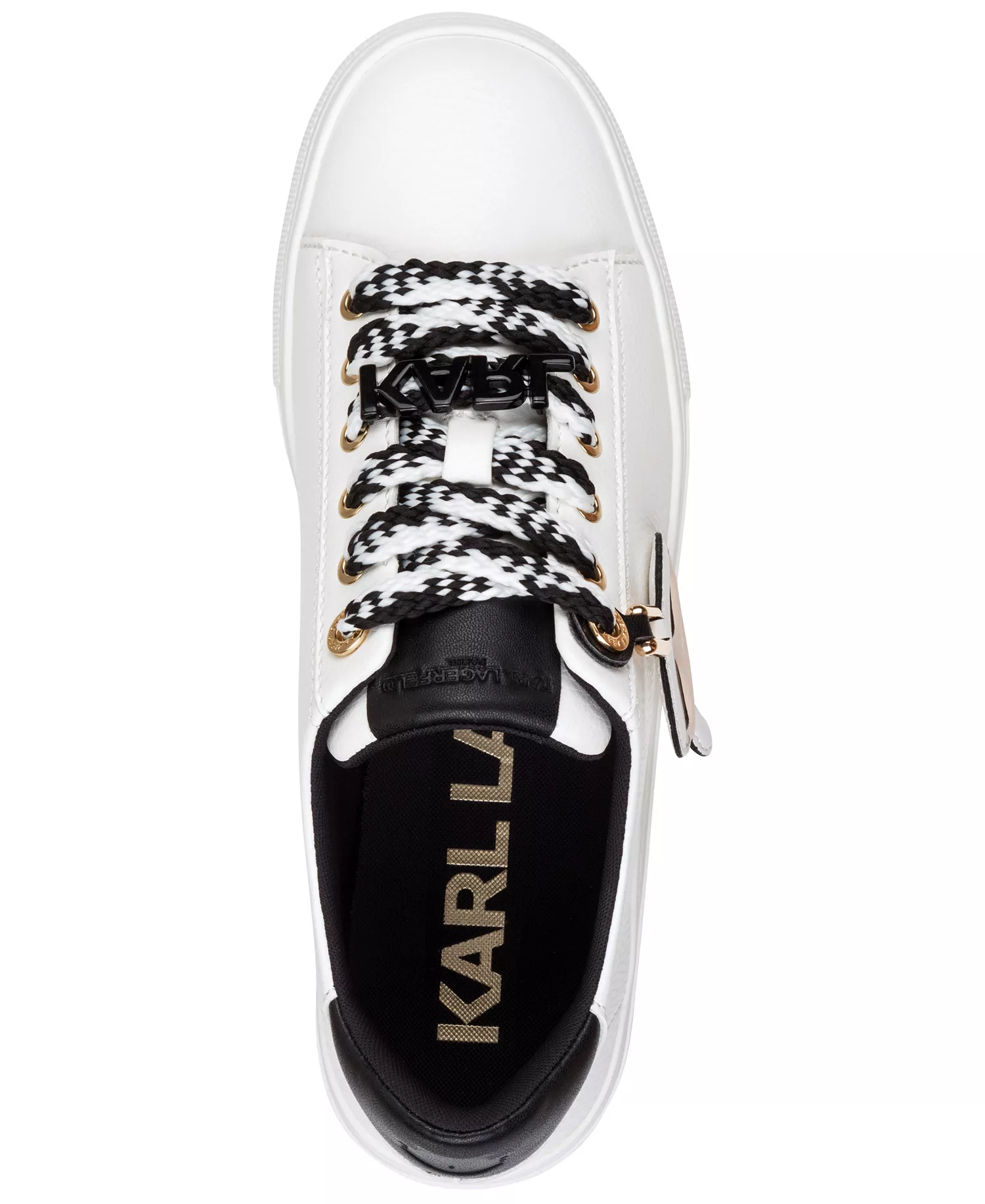 Women's Capree Lace-Up Sneakers - Bright White/Black - 10