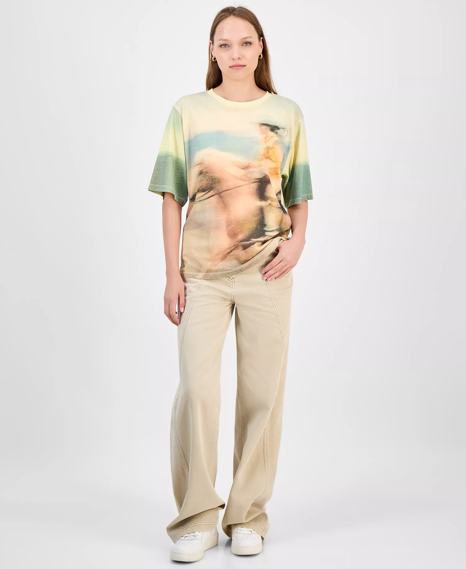 Women's Cowboy Graphic T-Shirt - Lt/pas Yel - XS