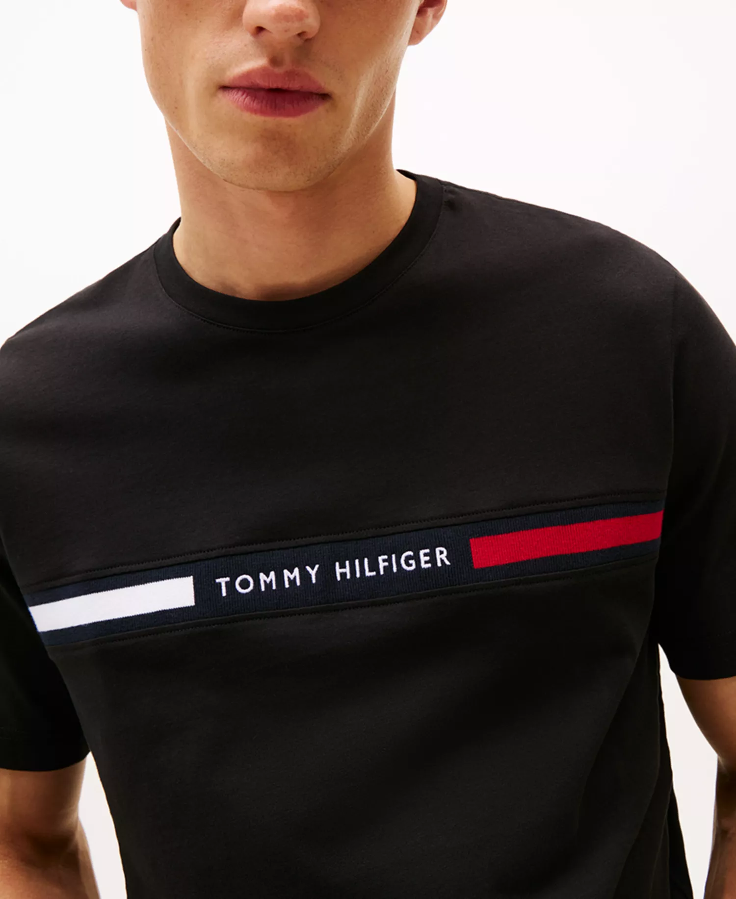 Men's Chest Insert Logo Short-Sleeve T-Shirt - Black - L