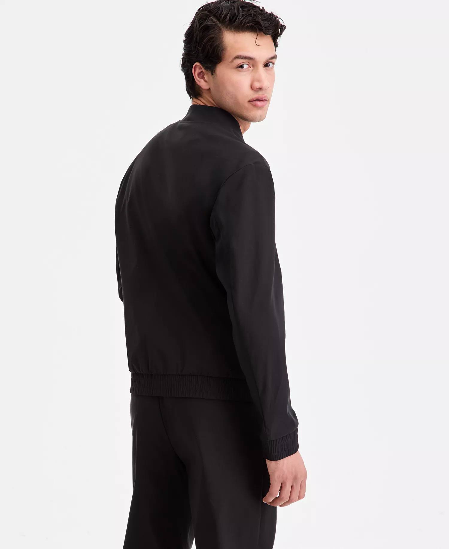 Men's Full-Zip Jacket - Black - 36R