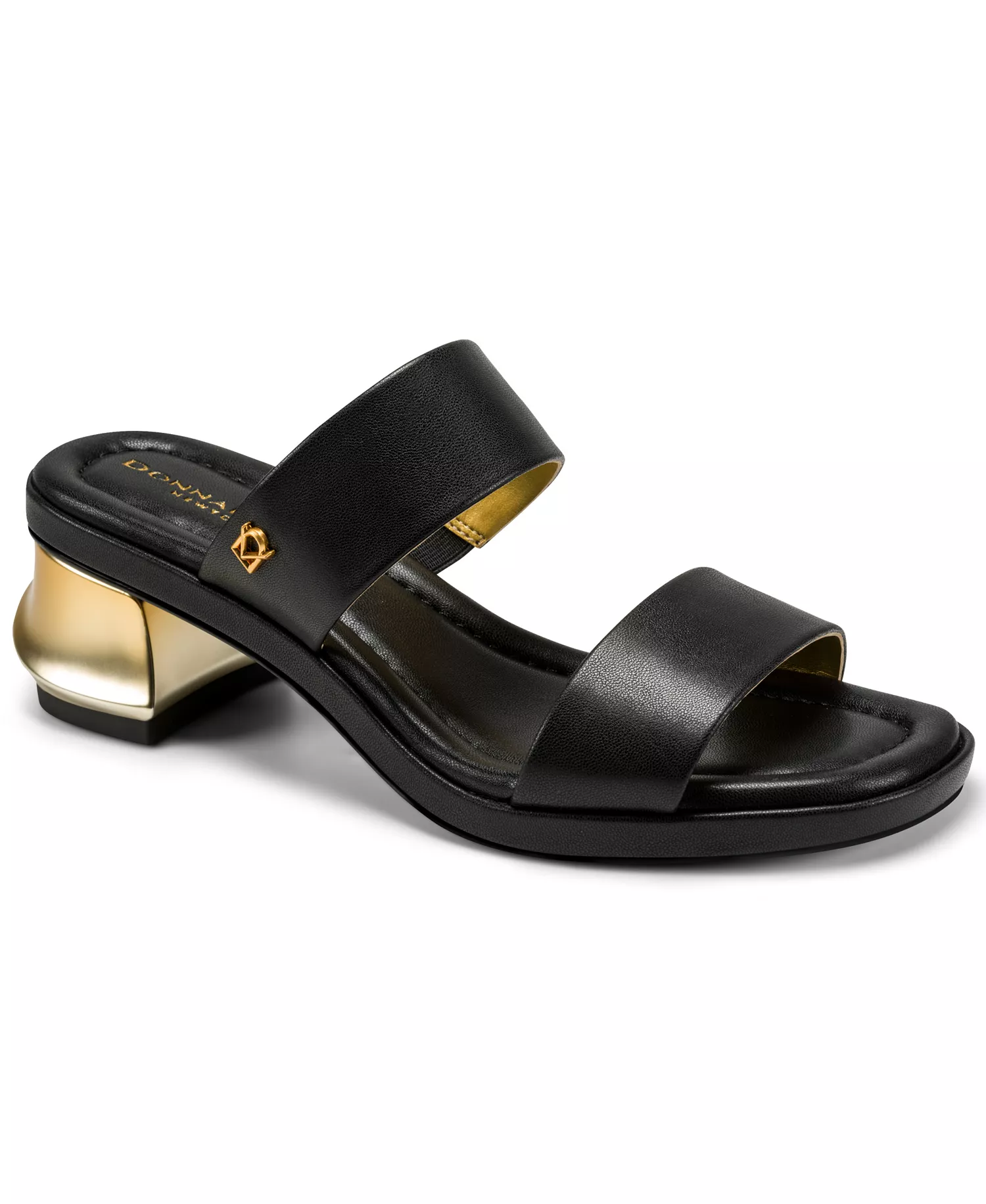 Women's Teagan Double Band Dress Sandals - Black - 10