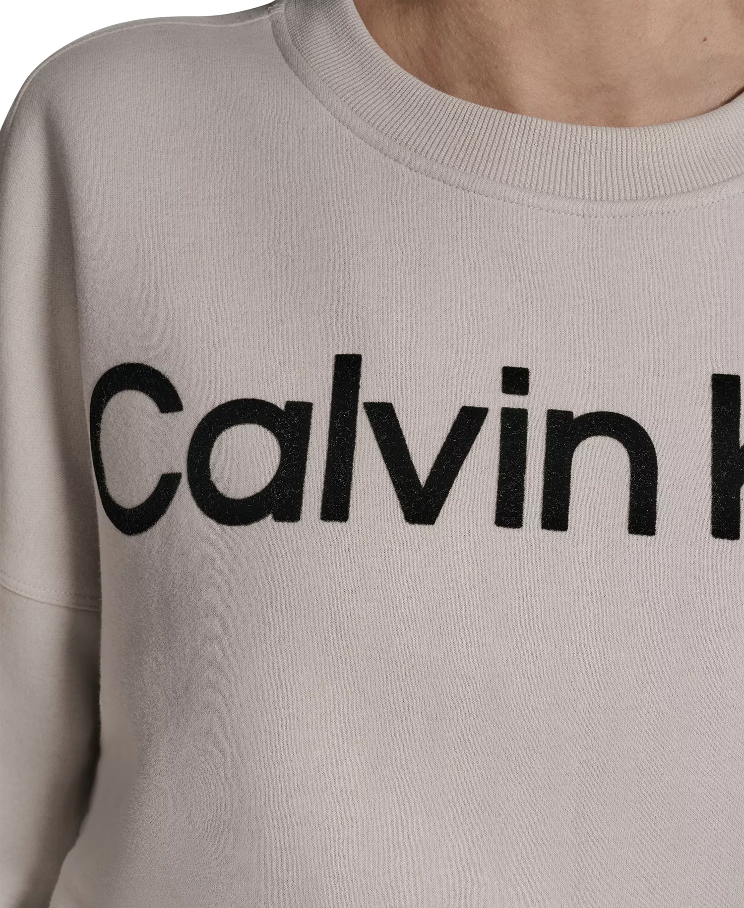 Women's Performance Flocked Logo Pull-On Sweatshirt - Porcini - L