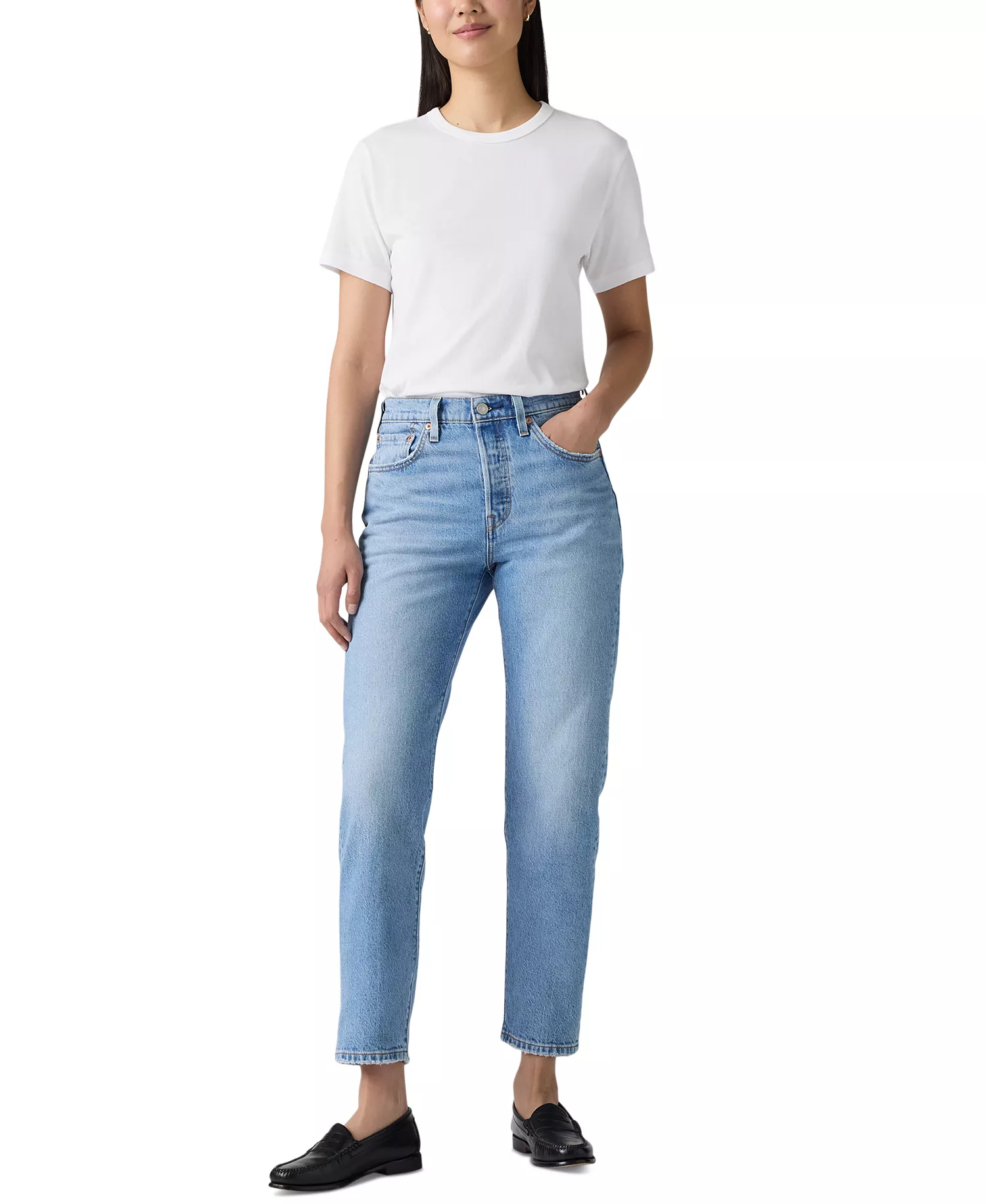 Women's 501 Original-Fit Cropped Straight-Leg Jeans - No Referee - 27S