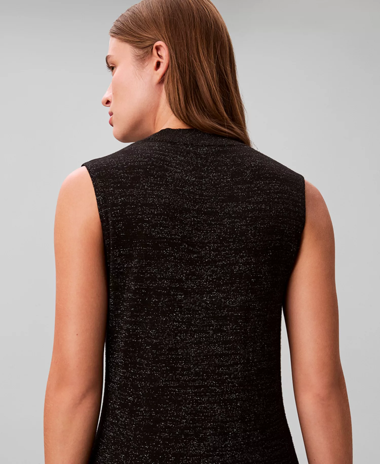 Women's Sleeveless Midi Dress - Black - L