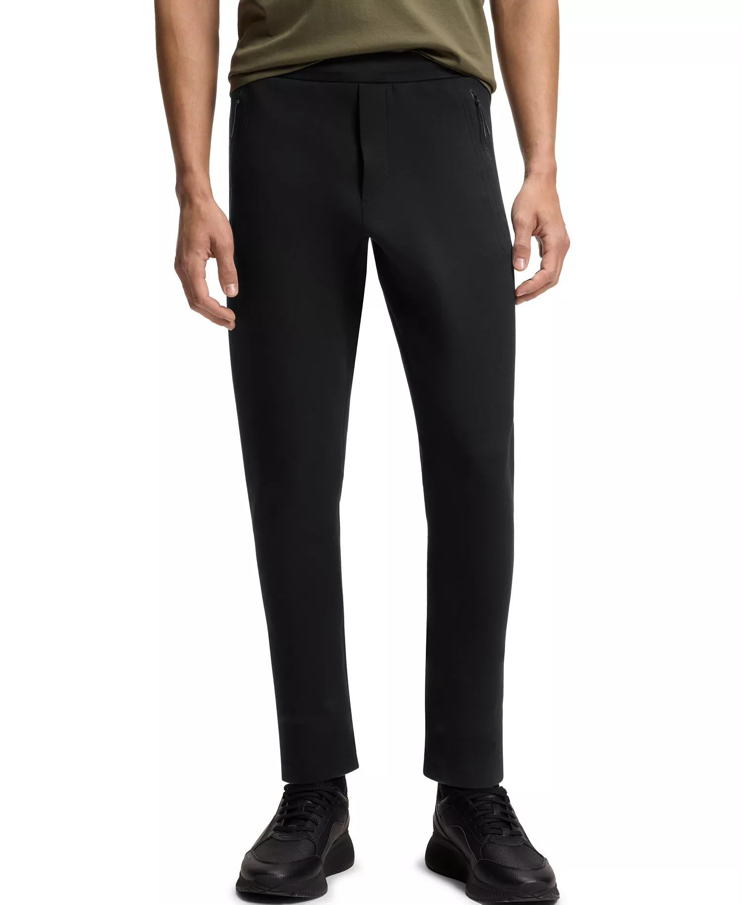 BOSS x Porsche Men's Reflective Branding Tracksuit Pants - Black - 2XL