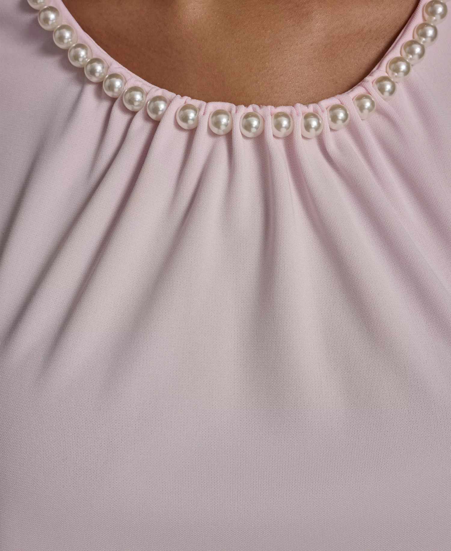 Women's Crewneck Knit Top - Ballet Slipper - L