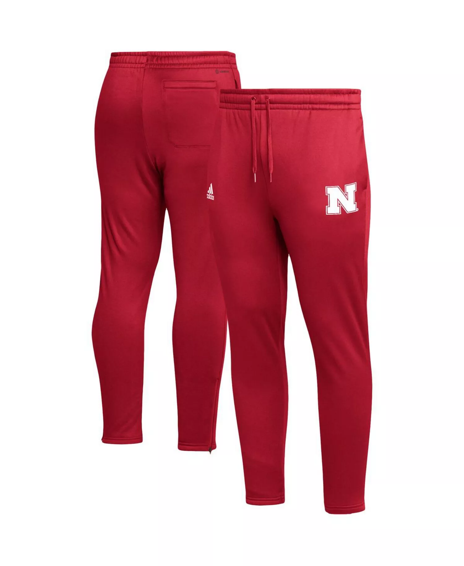 Men's Scarlet Nebraska Huskers AEROREADY Tapered Pants - Scarlet - L