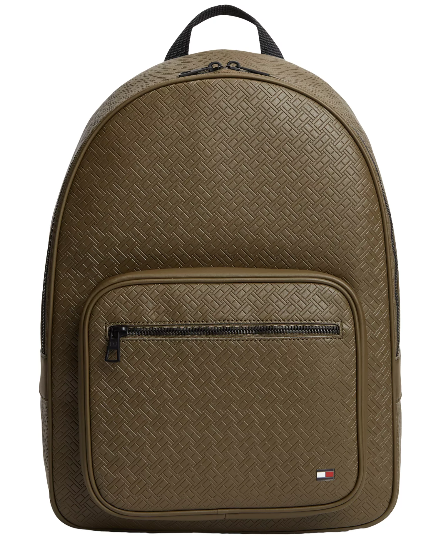 Men's Embossed Flag Backpack - Brown - No Size