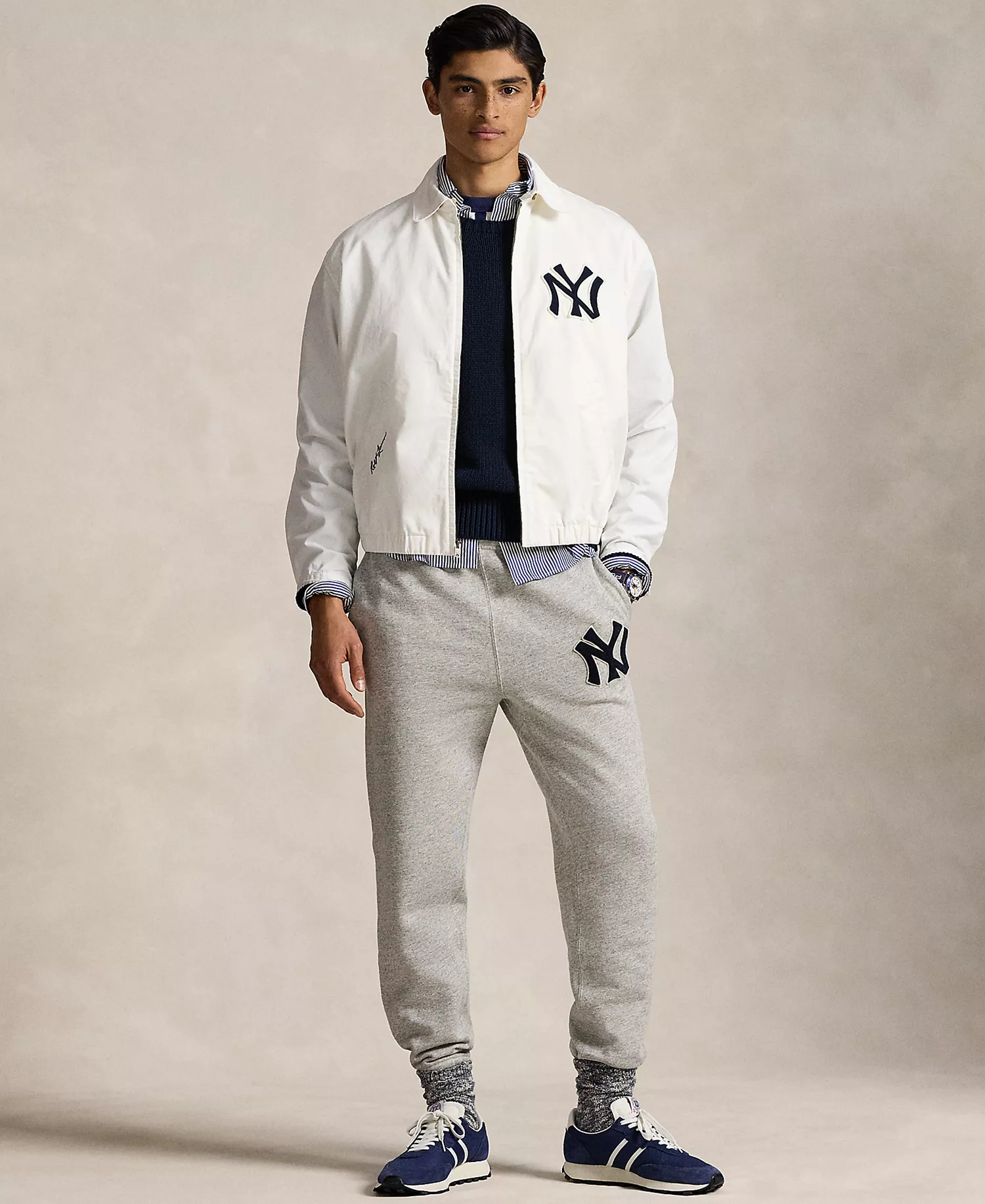 Unisex Yankees Chino Jacket - Deckwash White - 2XL