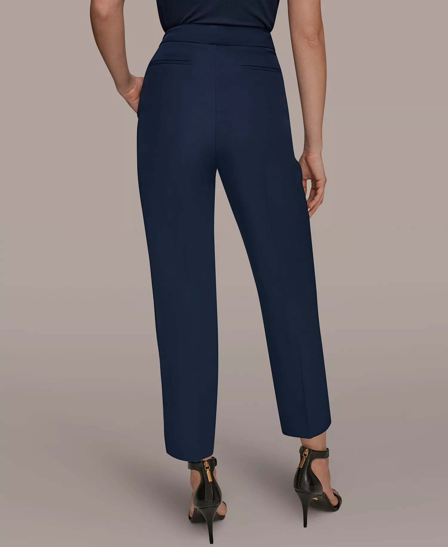 Women's Ankle-Length Slim Pants, Regular & Petite - Nightfall - 0