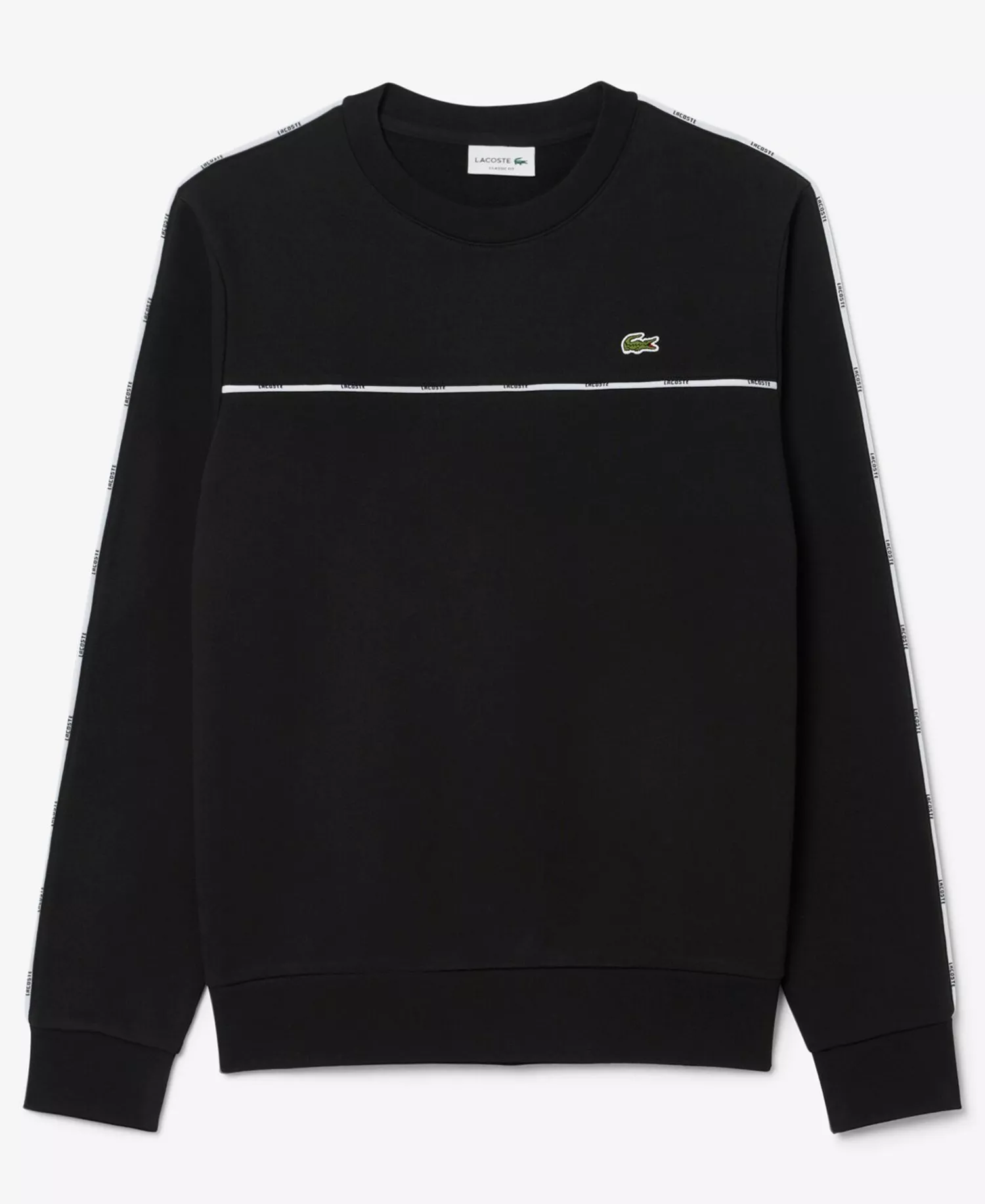 Men's Logo Trim Sweatshirt - Black - M